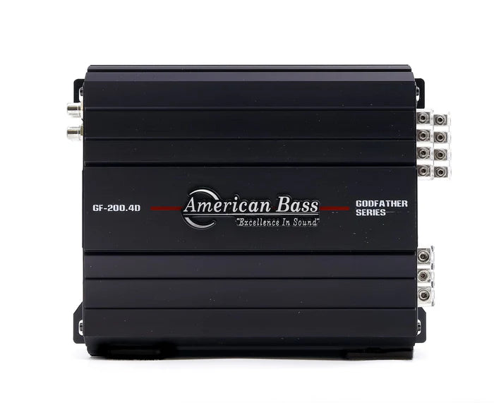 American Bass Godfather 200.4D 4 Channel Car Amplifier - High Power Audio System for Trucks, SUVs & Custom Car Stereo Upgrades