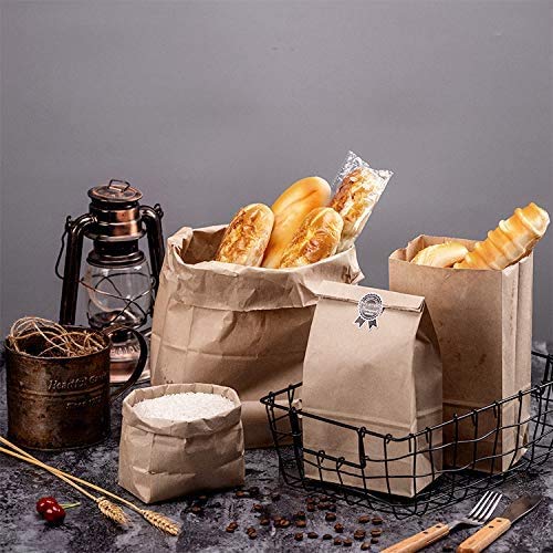 **Kslong 50-Pack Brown Kraft Paper Lunch Bags (6.1x3.9x11.8 Inches, 6 LB) – Durable Grocery, Bakery, Sandwich & Shopping Bags – Bulk Party Favor & Gift Wrapping Bags – Ideal for Picnics, School Lunches & Takeout**