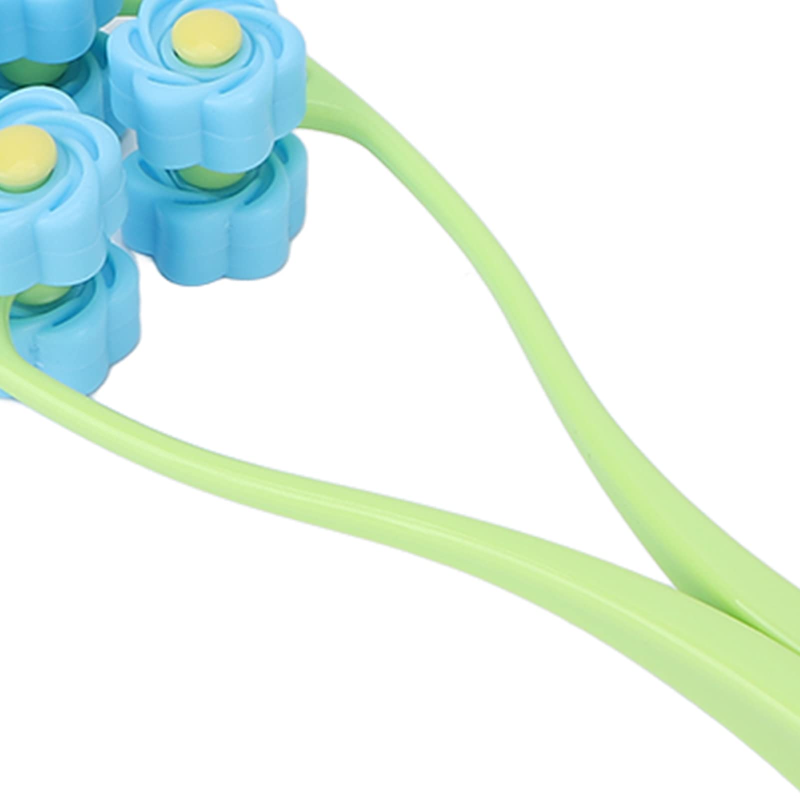 Flower-Shaped Face Massage Roller - Plastic Skin Care Massager for Relaxation & Anti-Aging (Blue) | Perfect for Home Spa, Facial Rejuvenation & Stress Relief