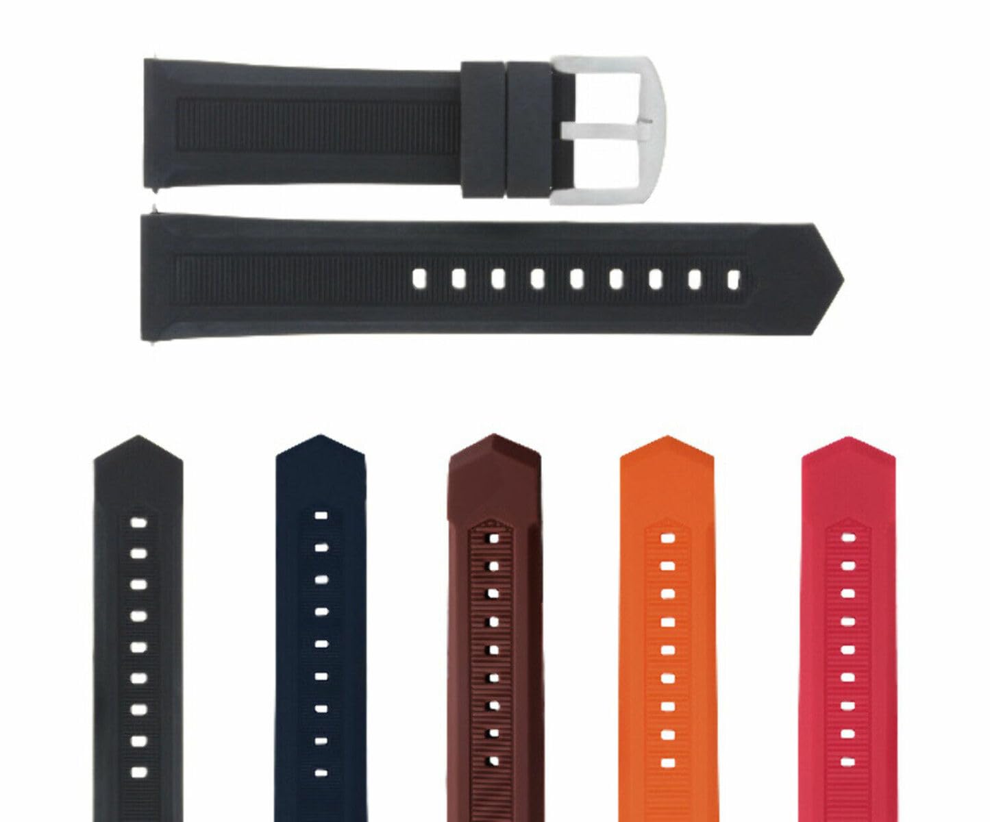 18-24mm Silicone Watch Band for Citizen Eco Drive - Sport & Casual Wear