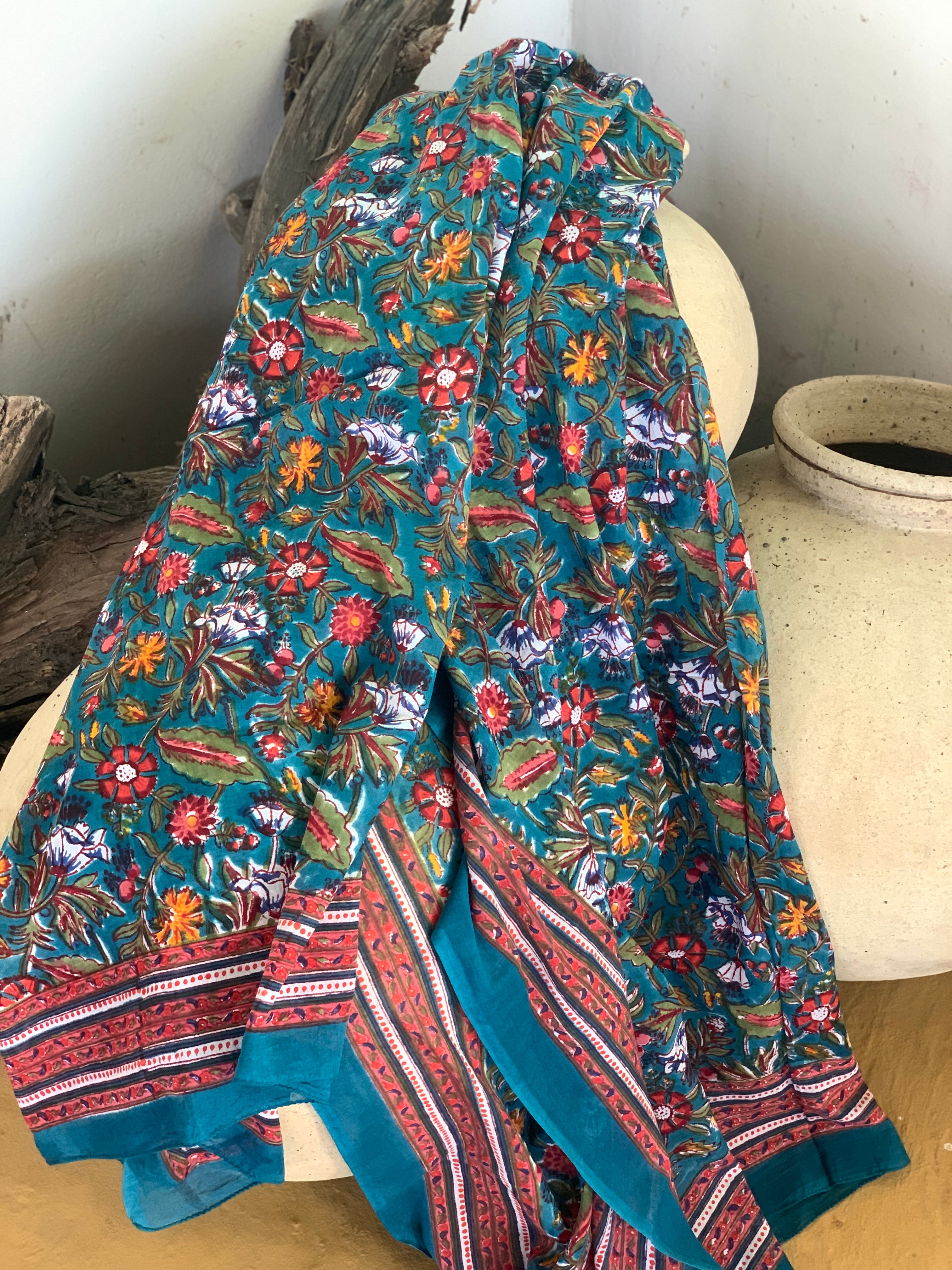 Stylish Cotton Sarong & Pareo - Beach Wrap & Shawl for Women | Summer 2024 New Collection | Perfect for Beach Vacation, Poolside Lounging & Tropical Getaways