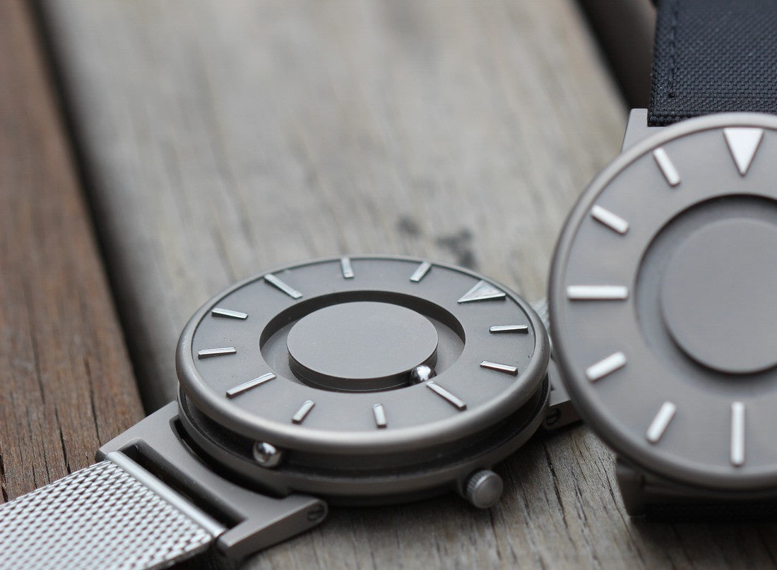 Eone The Bradley Mesh Watch - Stylish Tactile Timepiece for Men & Women - Water-Resistant Analog Watch for Blind & Sighted - Perfect for Office, Travel & Everyday Wear