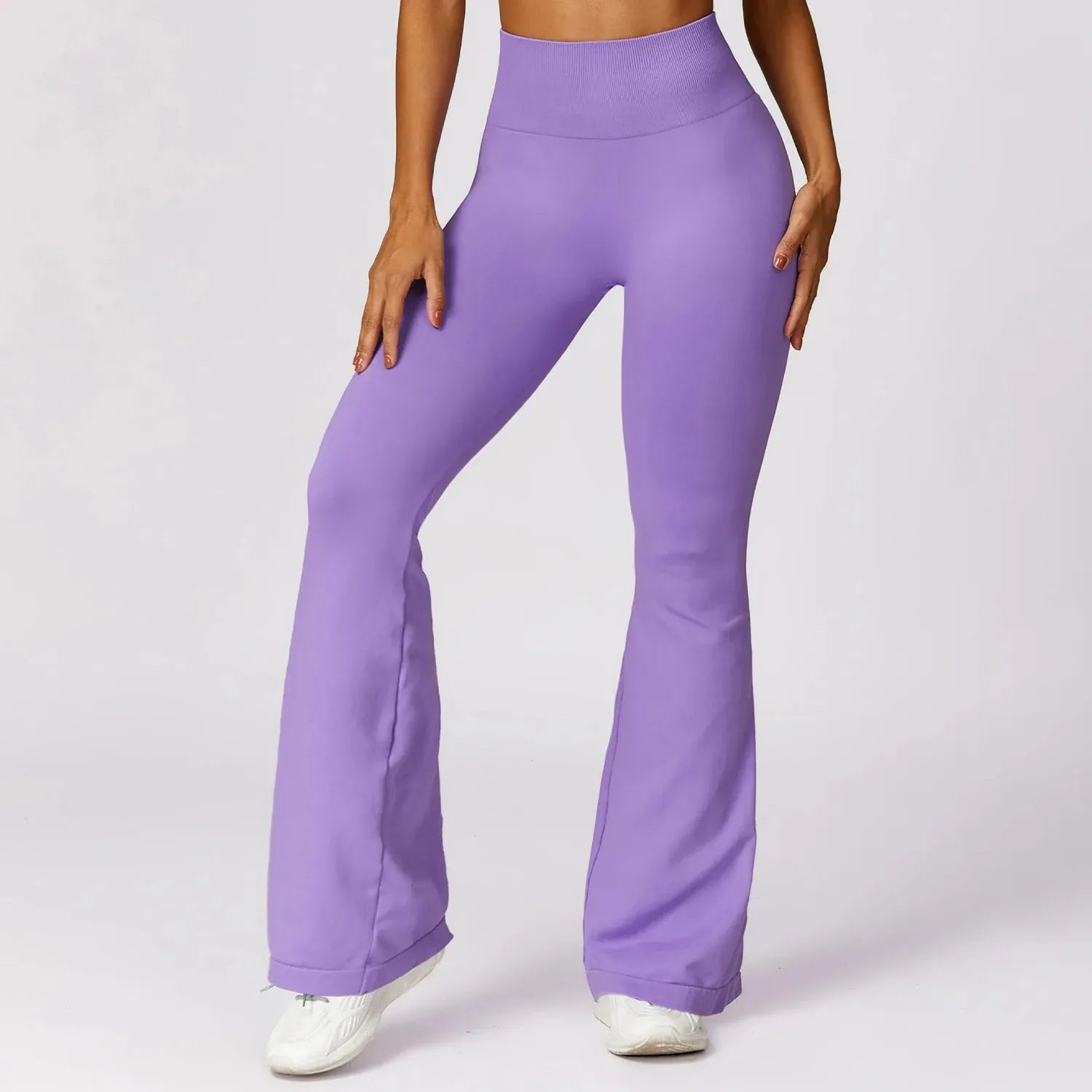 **Flare Leggings for Women - High Waist Seamless Yoga Pants, Wide Leg Gym Workout & Dance Trousers - Perfect for Yoga, Fitness, and Casual Wear**