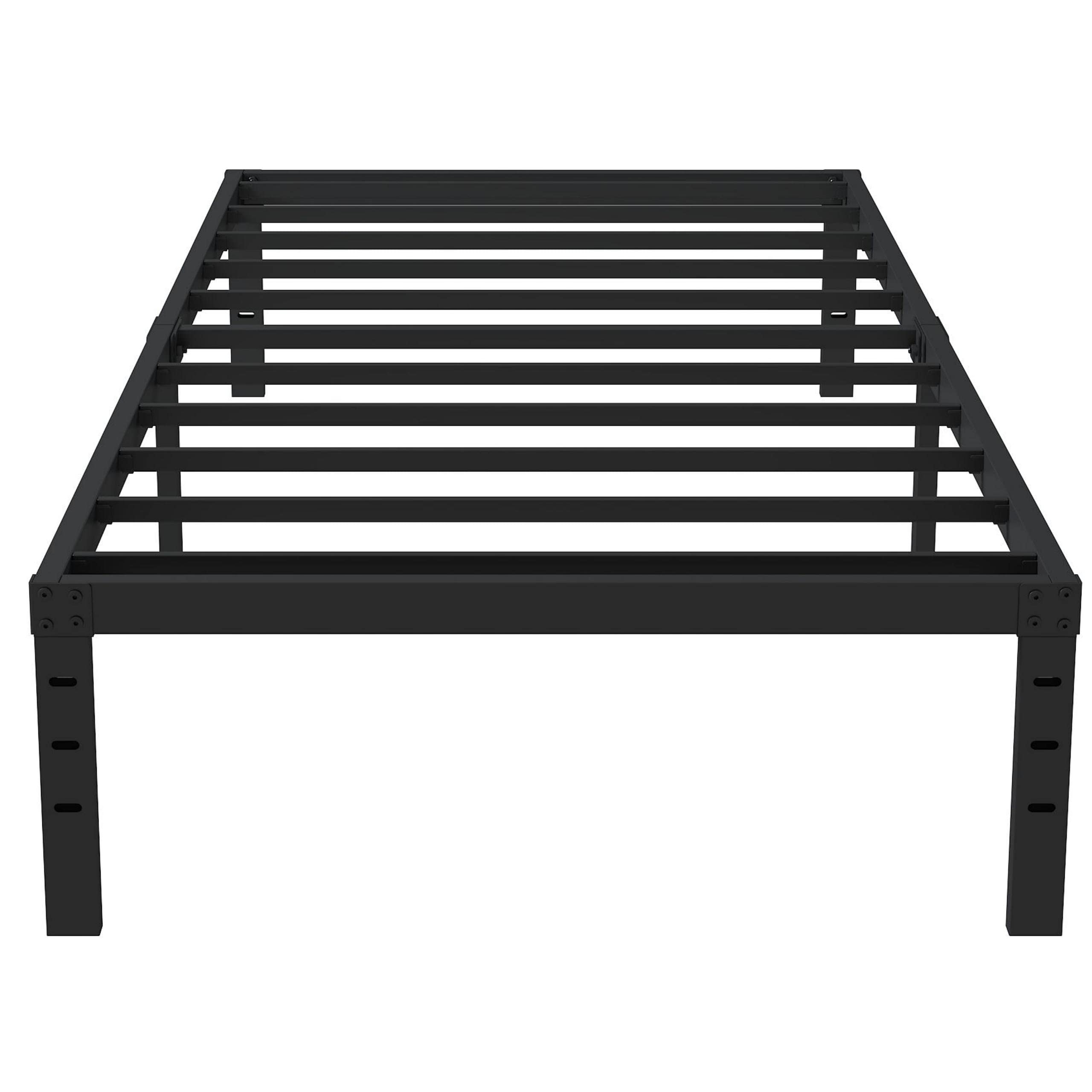 16 Inch Twin Bed Frame No Box Spring Needed - Heavy Duty Metal Platform Bed with 14