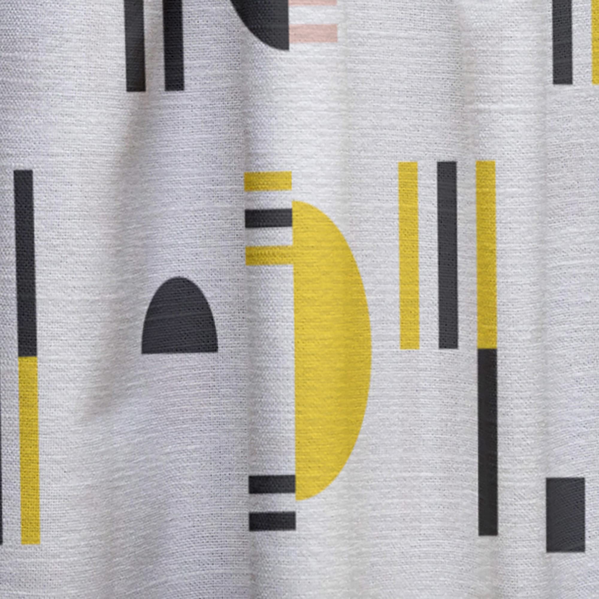 Retro Geometric Design IX Thermal Insulated Curtains - Single Panel 52x84 Inches - Blackout Drapes for Bedroom & Living Room - Perfect for Home Decor, Privacy & Energy Efficiency