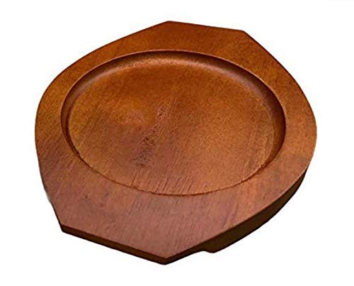 Dark Brown Wood Underliner & Trivet for Cast Iron Cookware - Heat Resistant & Durable - Perfect for Stovetop, Oven & Tabletop Protection