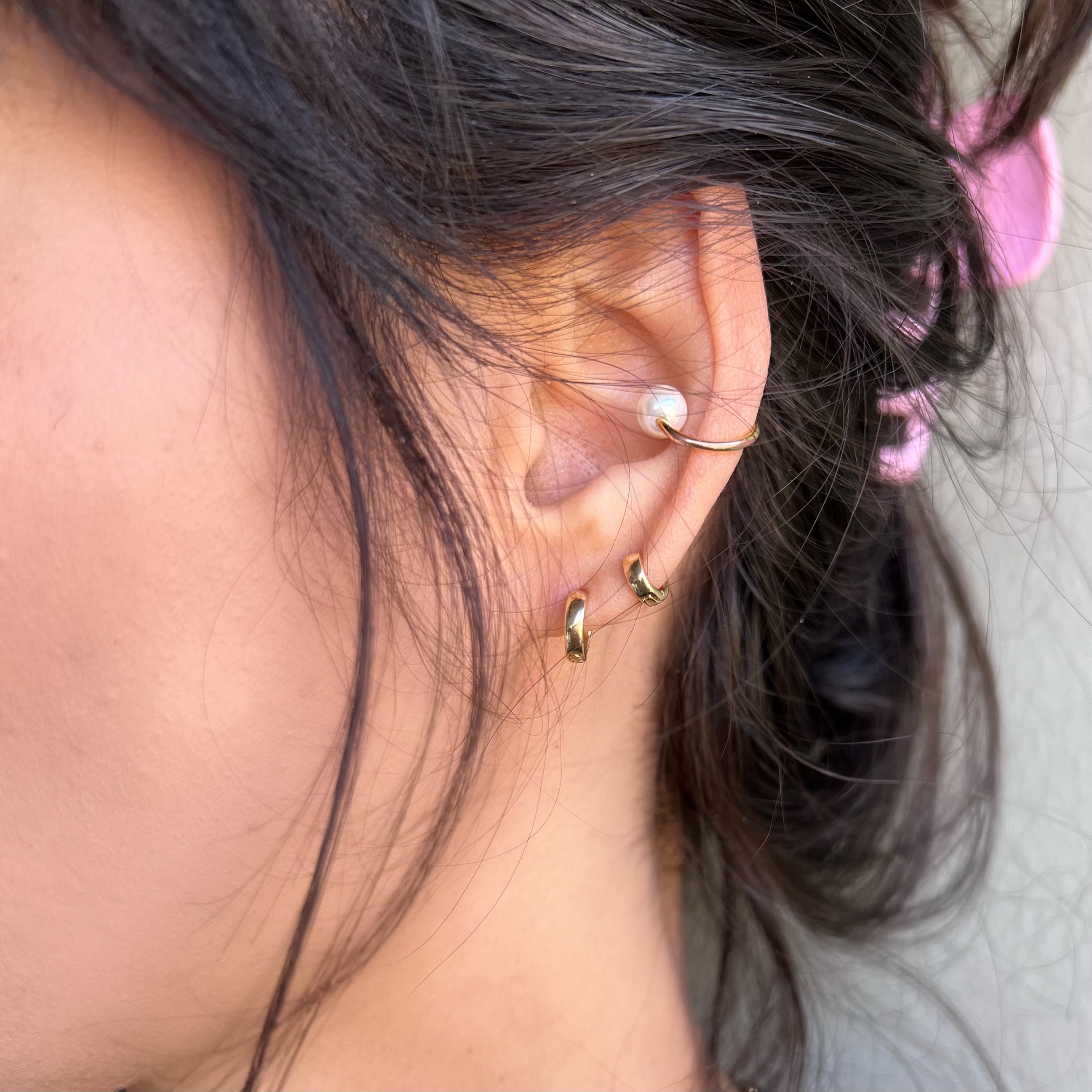 18K Gold Filled Petite Hoop Earrings for Women - Dainty Small Gold Hoops - Everyday Minimalist Jewelry for Work, Date Night & Gifts