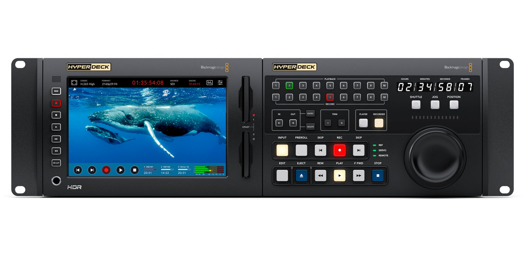 Blackmagic Design HyperDeck Extreme 4K HDR Recorder - Professional Video Capture & Playback Device for Live Production & Broadcast Studios