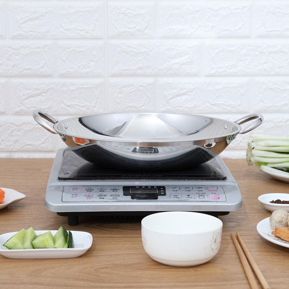 Premium Stainless Steel Wok Pan - 14