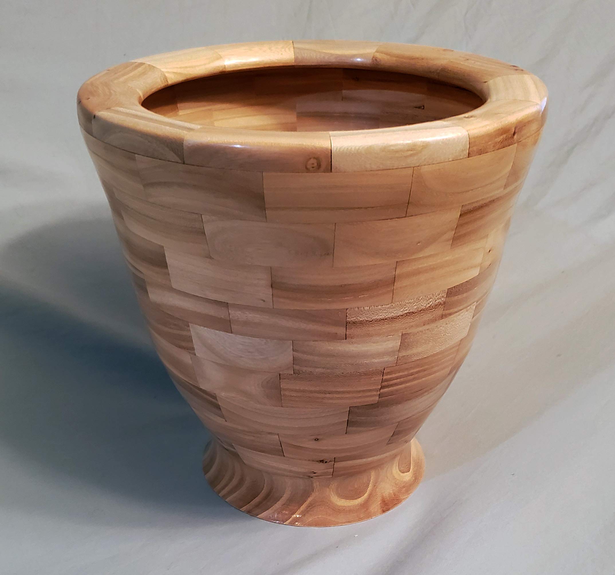 Large Handmade Wood Vase - Signed Original Artwork - Perfect for Home Decor, Wedding Centerpiece & Rustic Interior Design