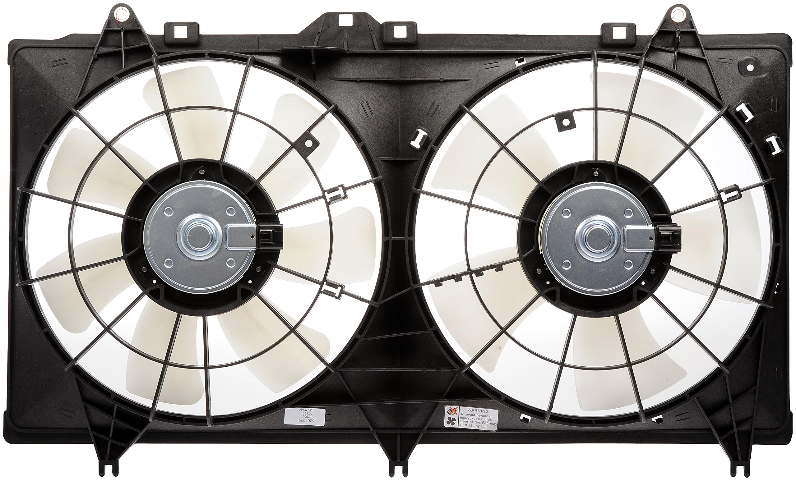 Dorman 620-579 Engine Cooling Fan Assembly Replacement for Chevrolet Silverado, Tahoe, Suburban - Perfect for Overheating Prevention & Summer Driving