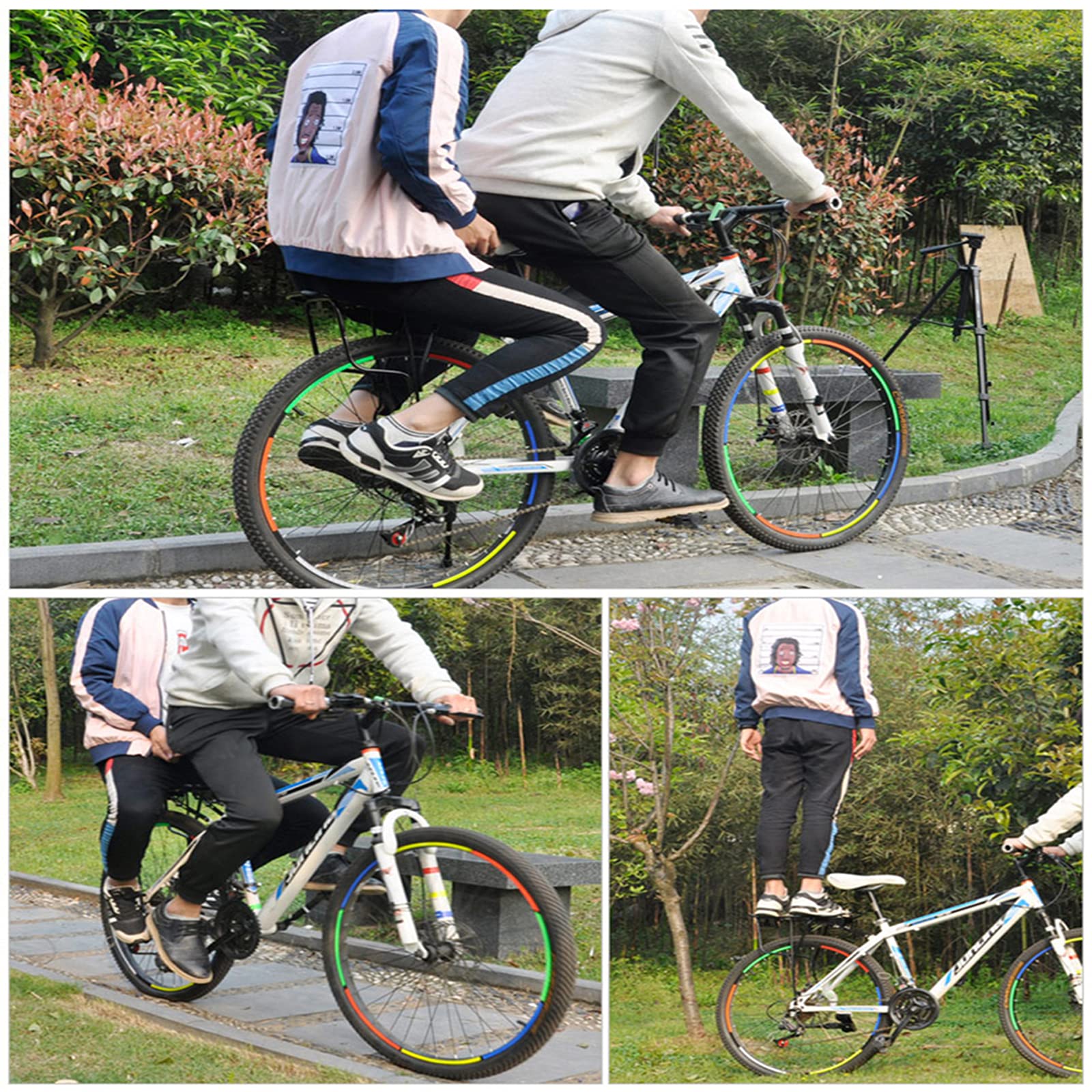 110lbs Capacity Adjustable Aluminum Bike Rear Rack - Quick Release MTB Cargo Carrier with Reflector for Cycling Commuting & Outdoor Adventures