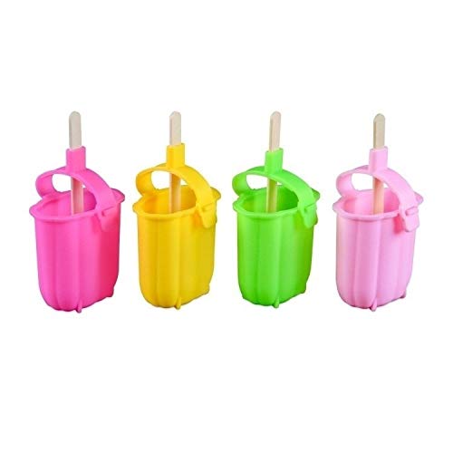 8/4/1 Hole Silicone Ice Cream Mold - DIY Popsicle Maker, Ice Cube Tray & Dessert Mold with Popsicle Sticks - DUOER (Color: 1 Separate) - Perfect for Summer Treats, Kids' Snacks & Party Desserts