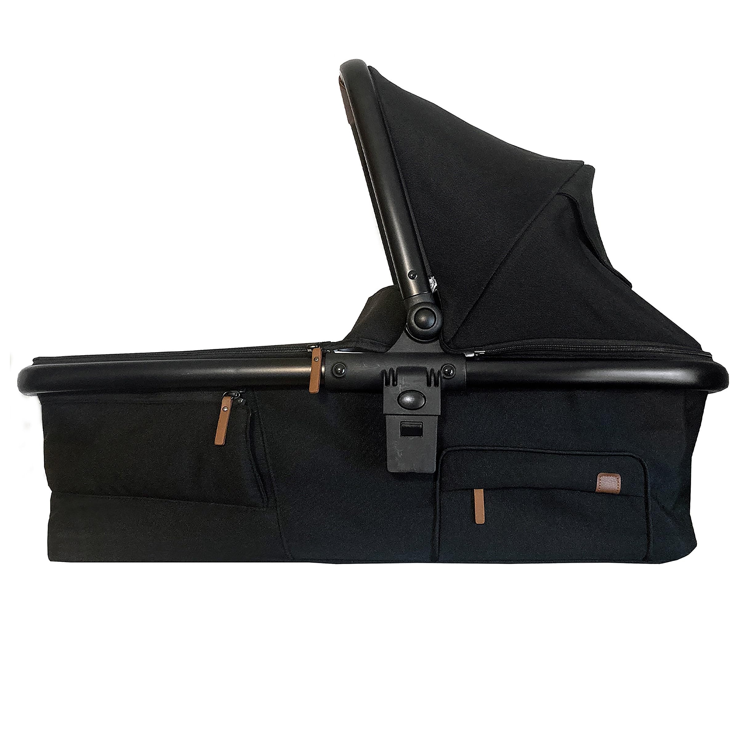 Venice Child Maverick Infant Bassinet - Universal Fit for Single & Double Strollers (Stroller Not Included) with Phone Pocket & UV Sun Canopy - Perfect for Newborns, Travel, Shopping & Outdoor Walks