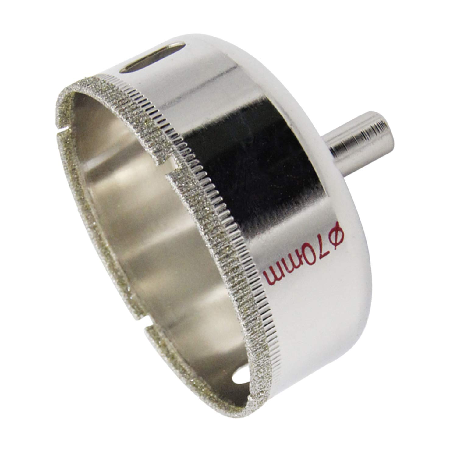 LAIWEI Diamond Hole Saw Drill Bit Set for Glass, Porcelain, Granite, Marble & Ceramic - 2-3/4