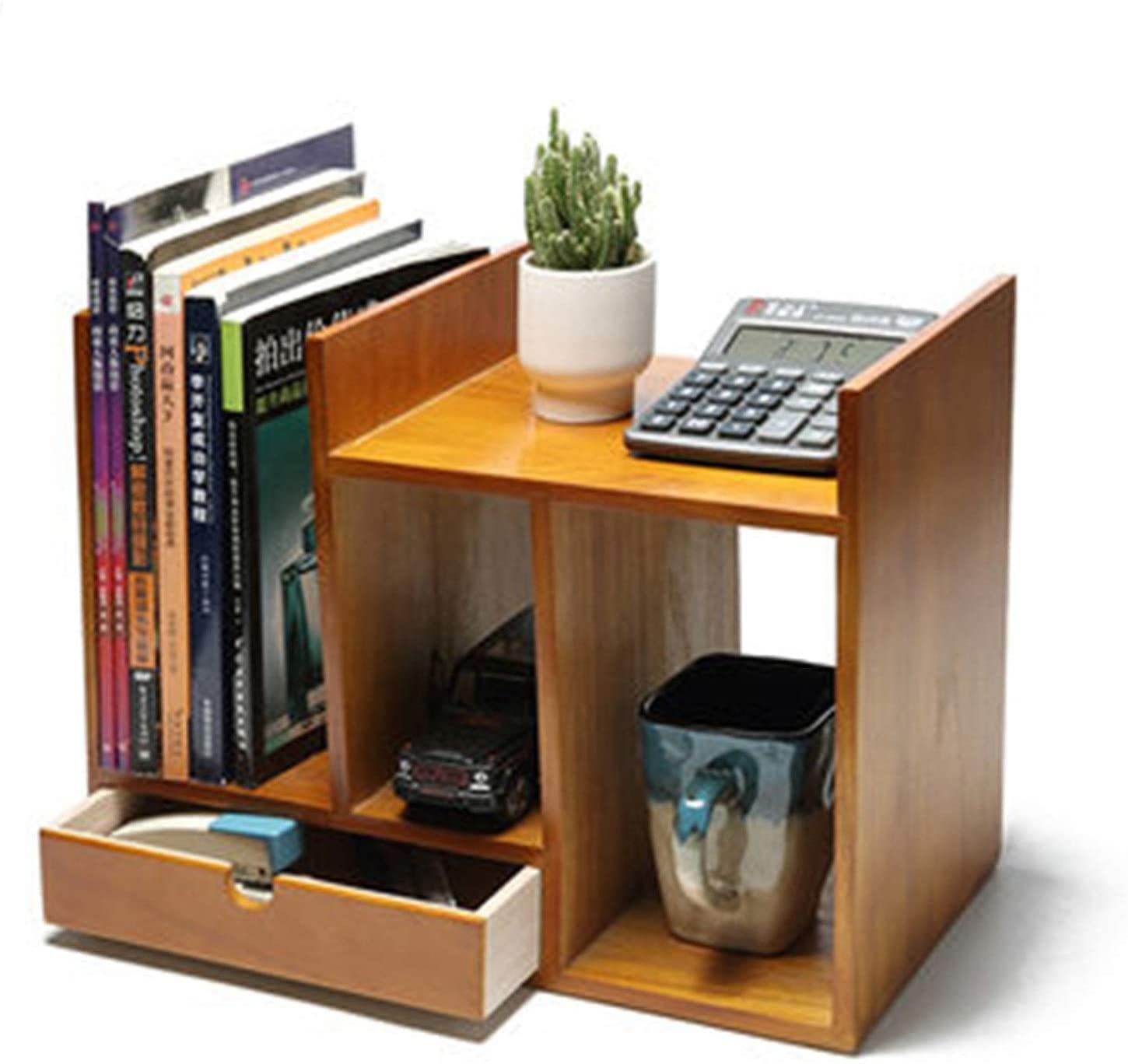 Multi-Layer File Organizer & Magazine Holder - Desktop Storage Box with Dividers for Office, School, Dorm | Perfect for Organizing Documents, Books, and Office Supplies | Space-Saving Clutter Solution for Desks, Bookshelves, and Workstations