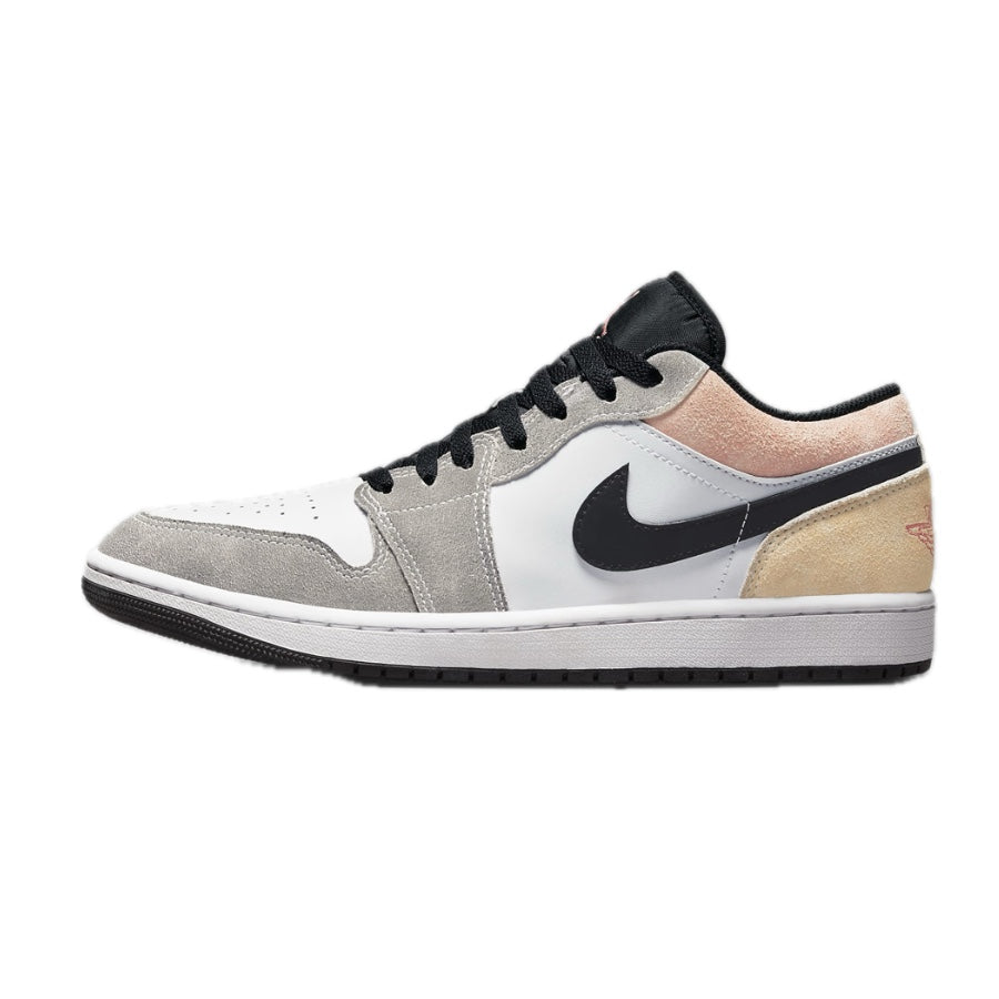 Air Jordan 1 Low SE Sneakers - Black Magic Ember Sundial White - Men's Basketball Shoes for Casual Wear & Street Style