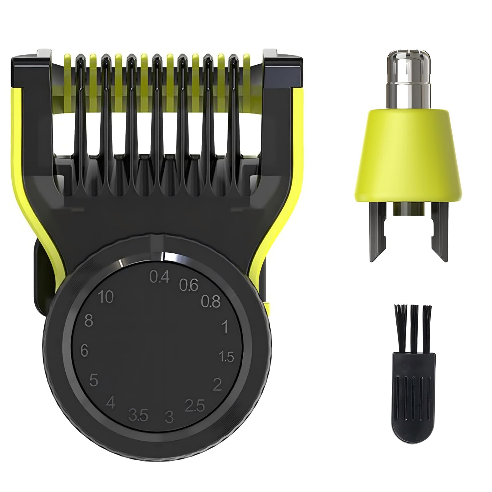Adjustable Guide Comb Replacement for Philips OneBlade QP2520 QP2530 QP2620 QP2630 & Nose Trimmer Head - Perfect Beard Trimming Accessories for Home Grooming and Travel