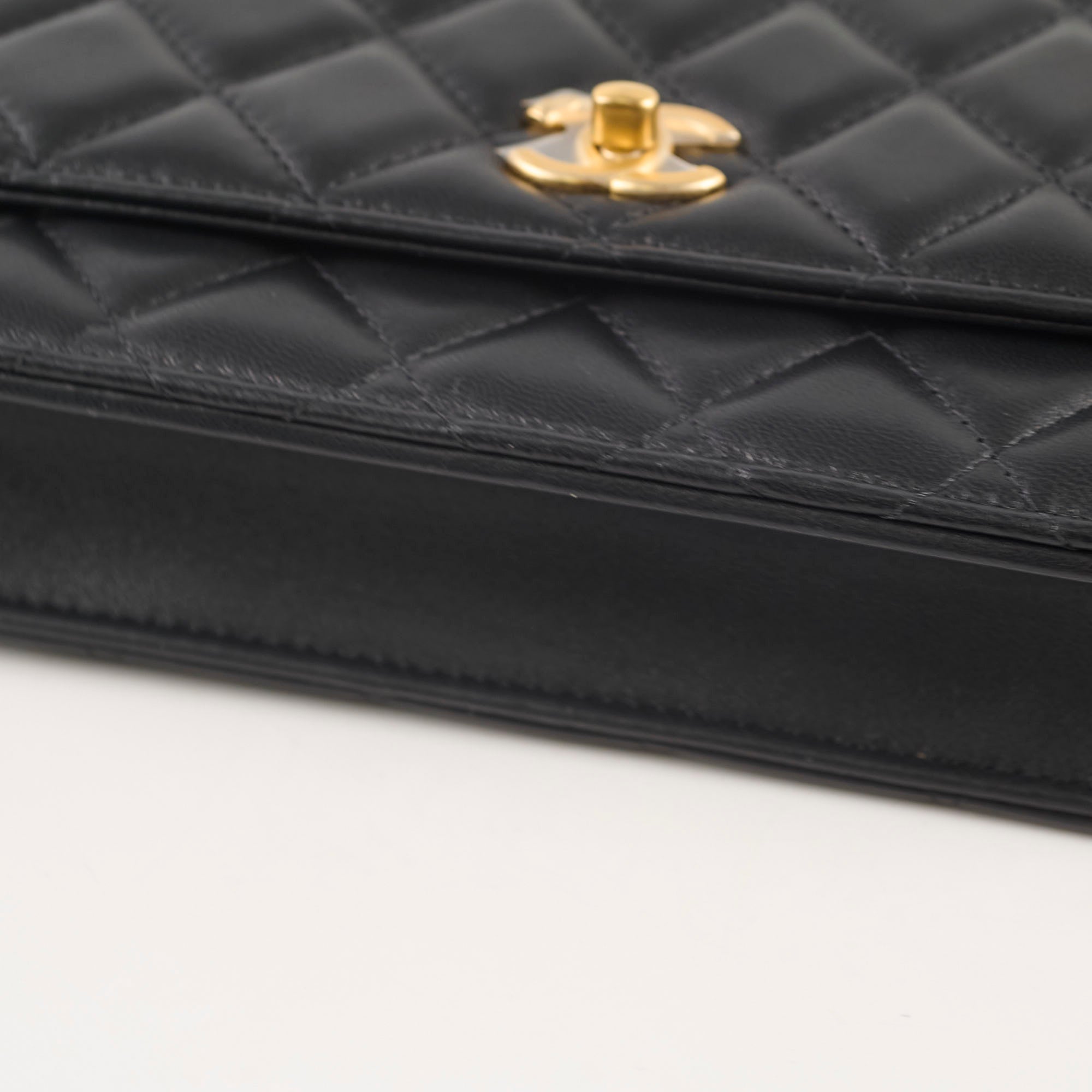 Chanel Camellia Adjustable Buckle Gold CC Logo Wallet on Chain WOC - Perfect for Evening Events & Luxury Fashion Accessories