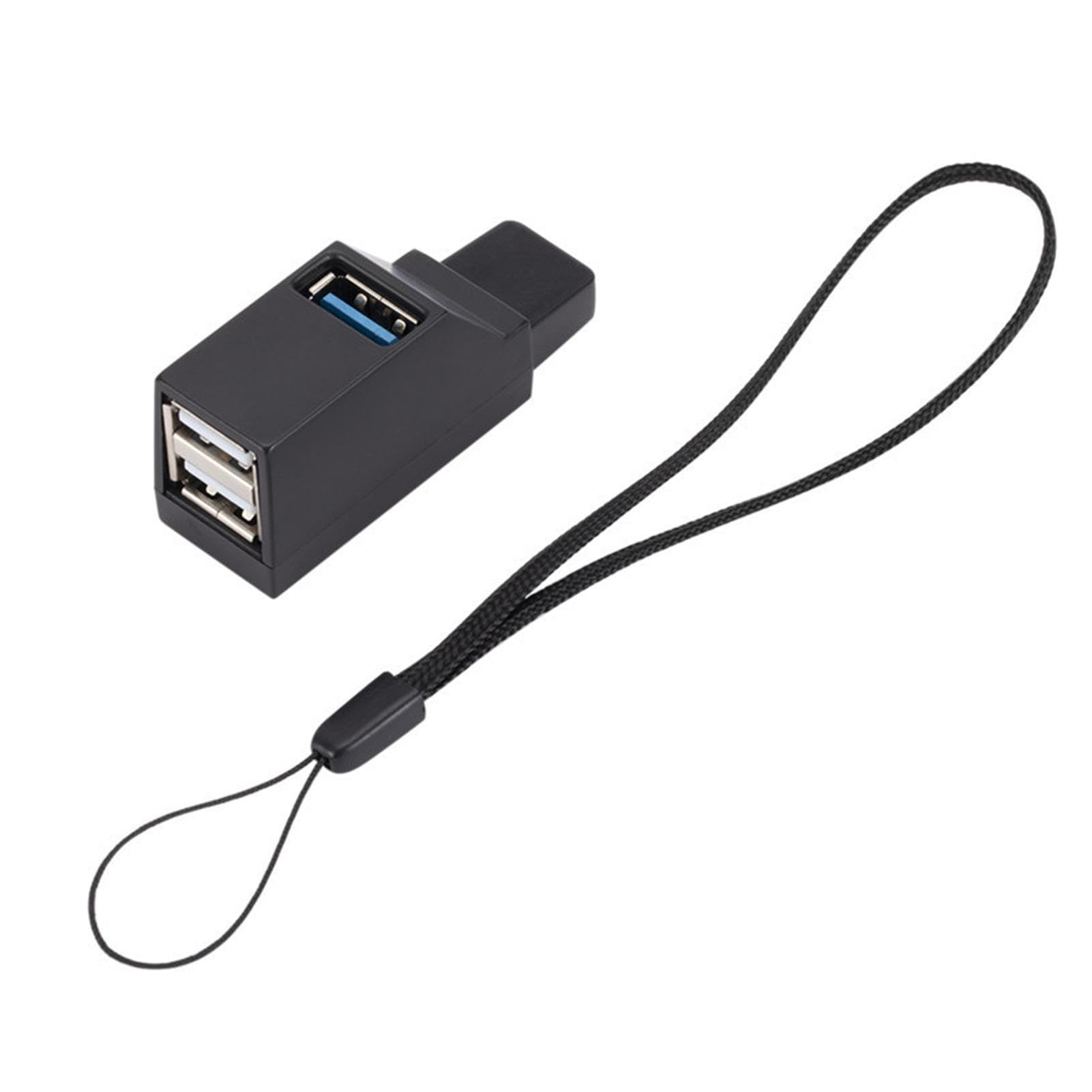 lembrd USB 3.0 Hub Splitter - 3-Port High-Speed Hub for Laptop, PC, Mouse, Keyboard, U Disk - Ideal for Home Office, Gaming, and Travel
