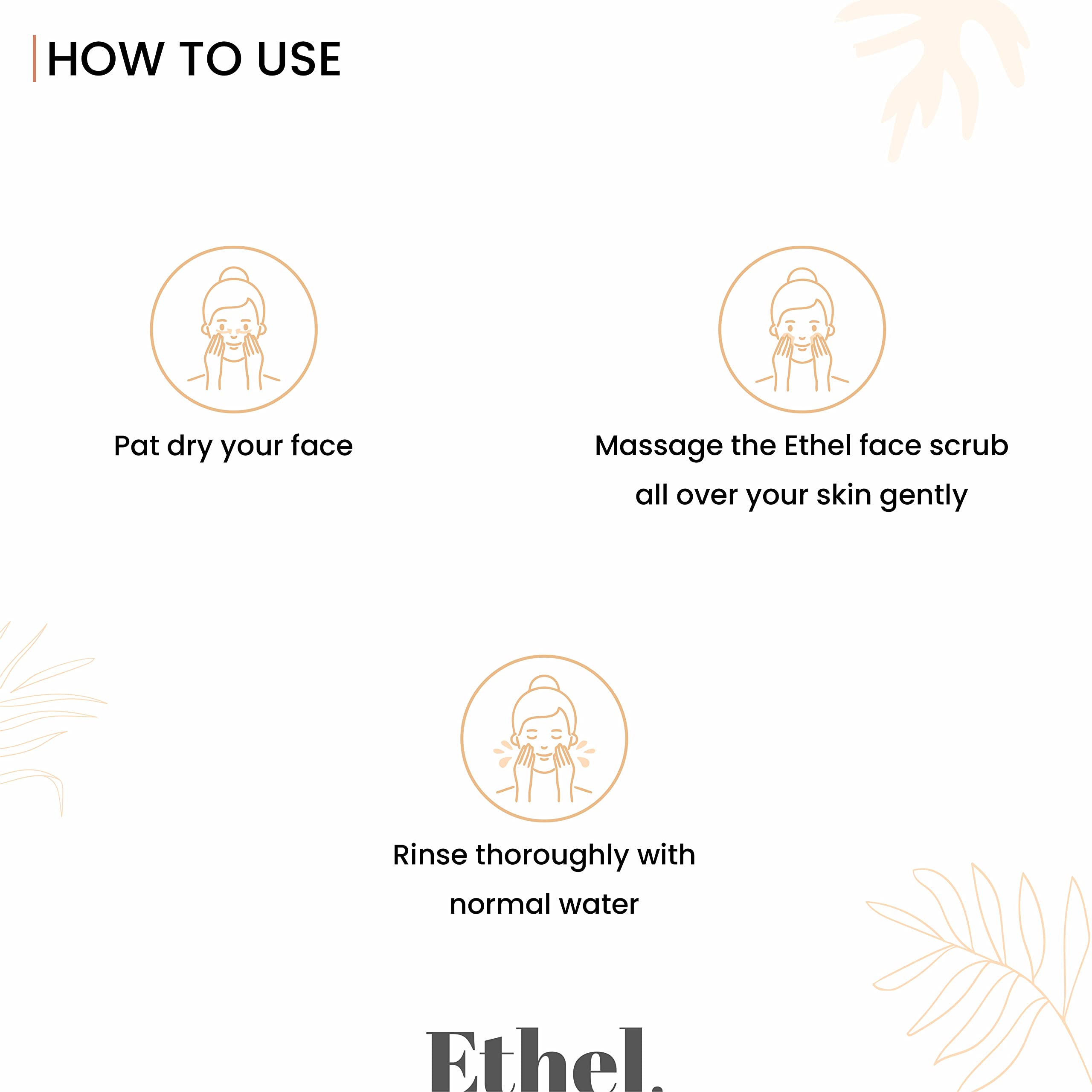 Ethel Matcha Tea Face Scrub with Kojic Acid & Betaine - Natural Exfoliator with Olive & Hazelnut Grit for De-Tanning, Pore Cleansing & Brightening | 100g SLS & Paraben Free | Perfect for Acne-Prone & Dull Skin | Morning & Night Skincare Routine