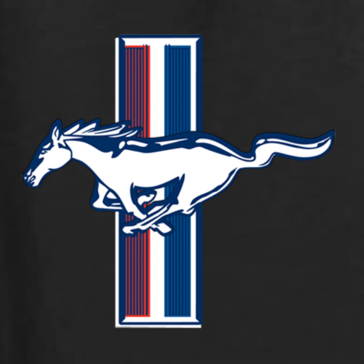 Vintage Ford Mustang Retro USA Logo Classic Bar Cars & Trucks Men's Long Sleeve T-Shirt - Perfect for Car Enthusiasts, Casual Wear & Automotive Events