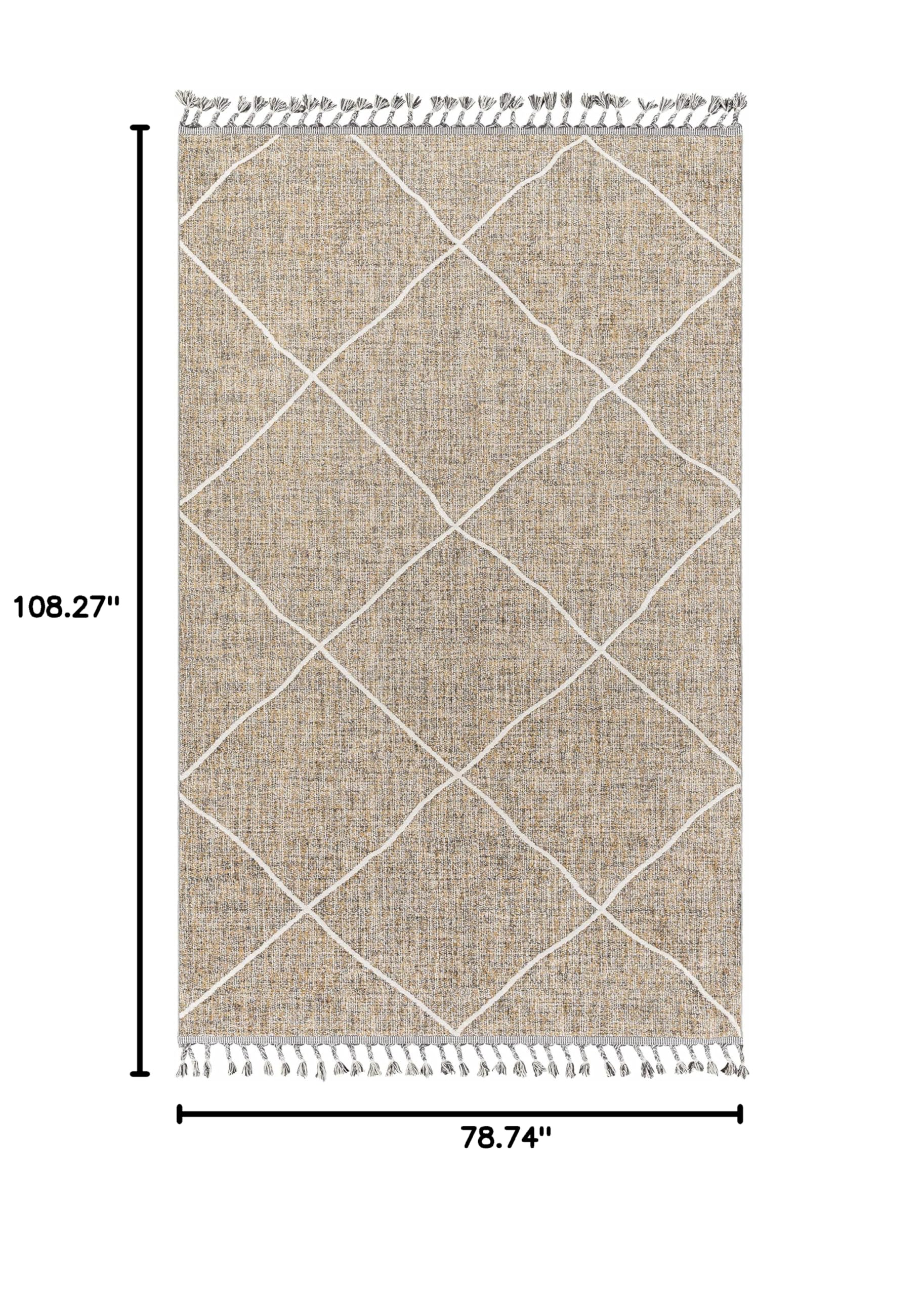 Hauteloom Aida Handmade Area Rug for Living Room & Bedroom - 6'7