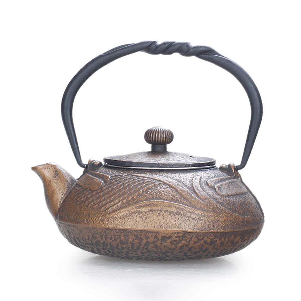 Premium Cast Iron Teapot with Stainless Steel Filter - 500ml Japanese Tetsubin Teapot for Loose Leaf Tea | Ceramic Lined, Healthy & Durable | Perfect Gift for Tea Lovers | Ideal for Home, Office & Tea Ceremonies