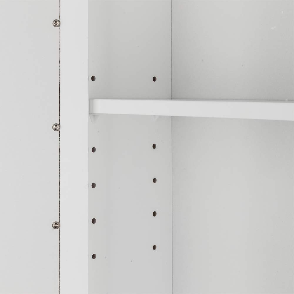 Wall-Mounted Bathroom Medicine Cabinet with Mirror - Adjustable 2-Tier Shelves Storage Organizer for Bathroom Essentials | Space-Saving Single Door Design for Small Bathrooms, Vanities & Powder Rooms