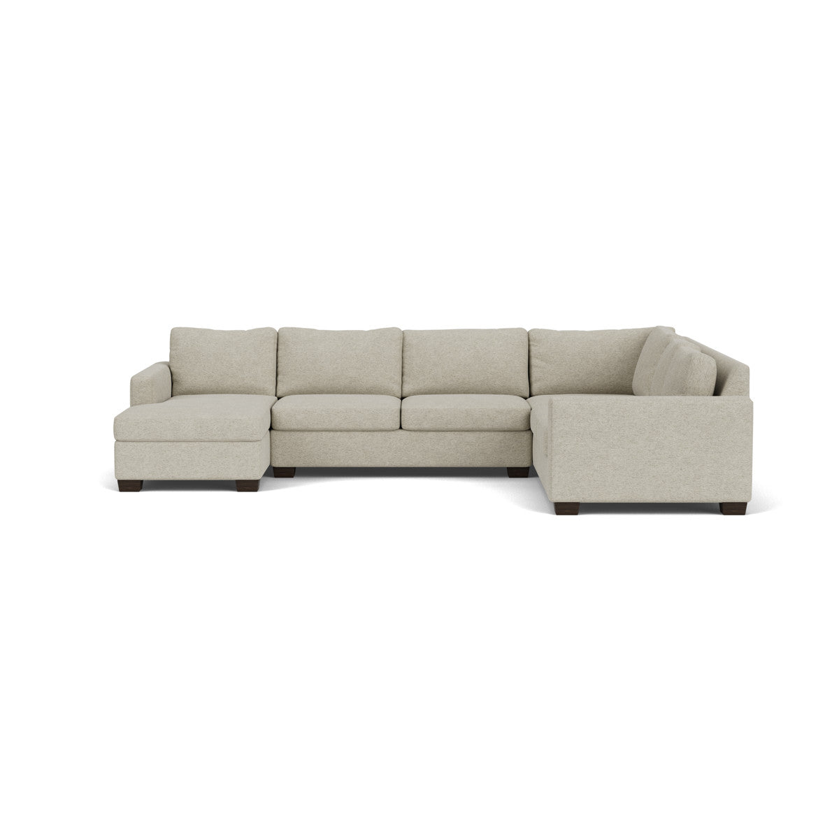 Track 141 Corner Sectional Sofa with Full Sleeper & Left Chaise - Modern L-Shaped Couch for Small Spaces, Living Room, Apartment & Home Theater Comfort