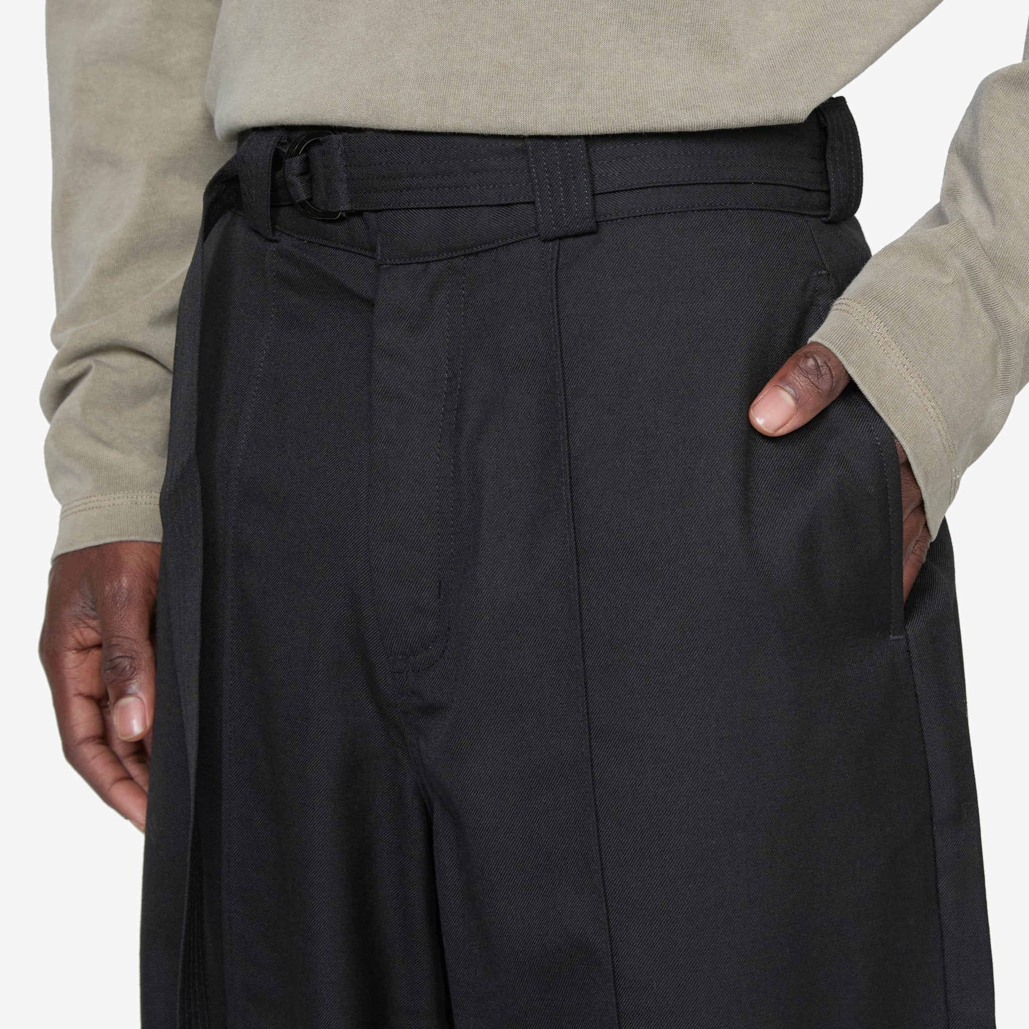 Black Pin Tuck Suit Pants for Men - Formal Business Attire & Office Wear - Perfect for Weddings, Interviews, and Professional Events