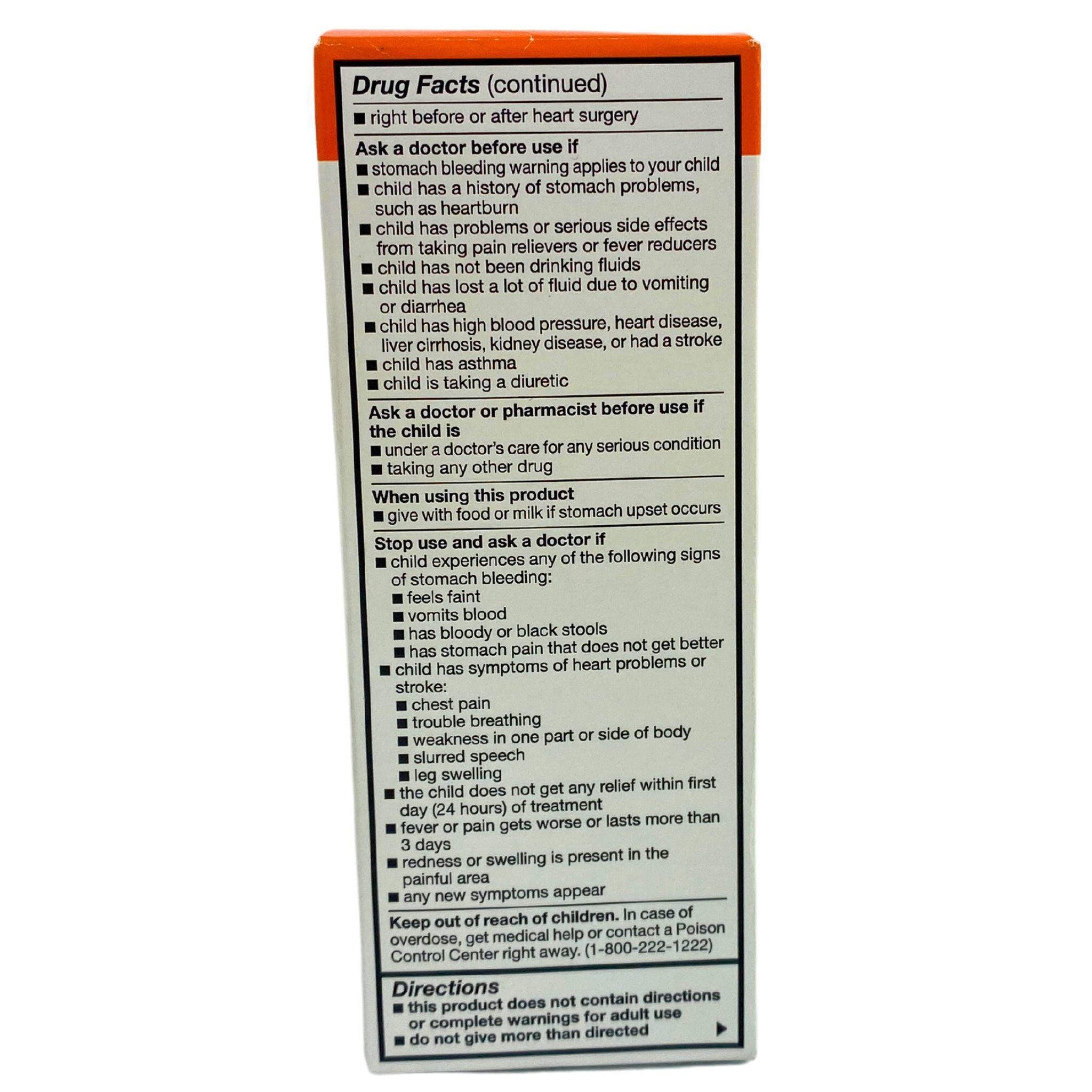 Children's Ibuprofen Oral Suspension 100mg/5mL - Pain & Fever Relief for Kids Ages 2-11 (48 Pack) | Safe NSAID Medicine for Teething, Headaches & Cold Symptoms