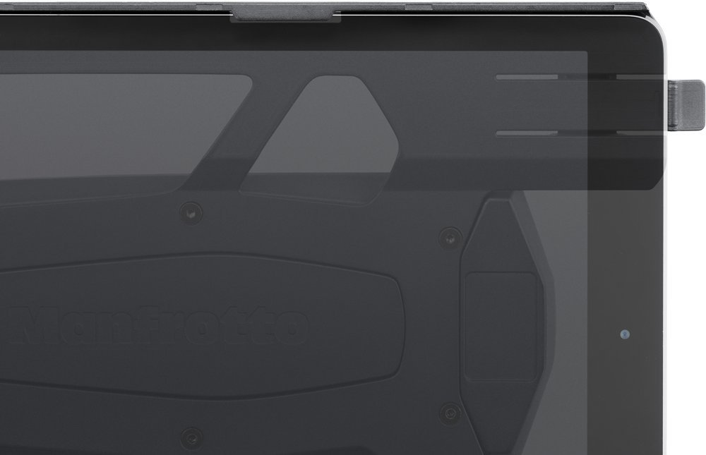 Manfrotto MVDDA13 iPad Air Mount - Black Digital Director Stand for Video Recording & Live Streaming | Perfect for Content Creators, Vloggers & Videographers