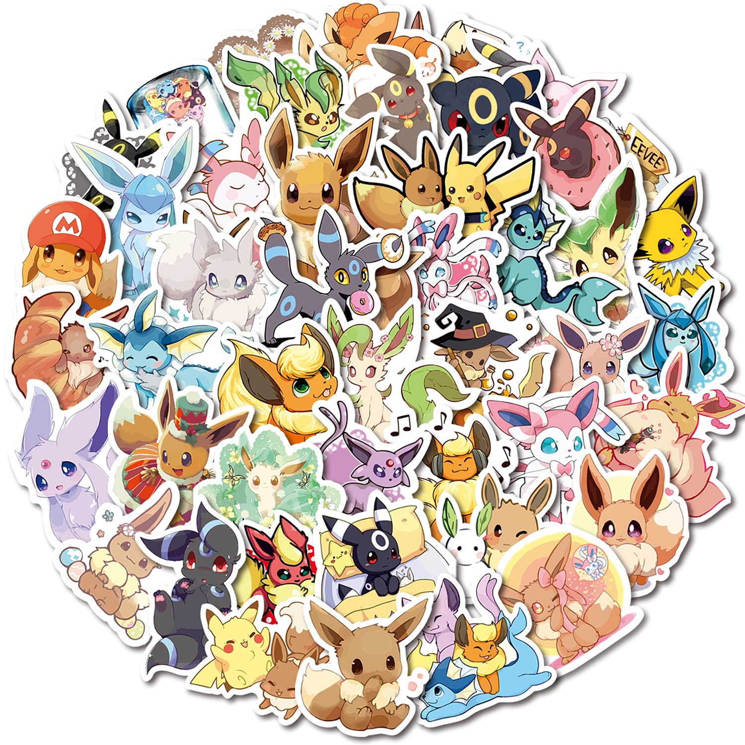 50 Pcs Aesthetic Anime Stickers Pack - Waterproof Cartoon Comic Stickers for Kids & Teens - Perfect for Birthday Gifts, Water Bottles, Laptops, Phones, Skateboards & Bicycles - Fun DIY Decoration for School, Office & Home Use