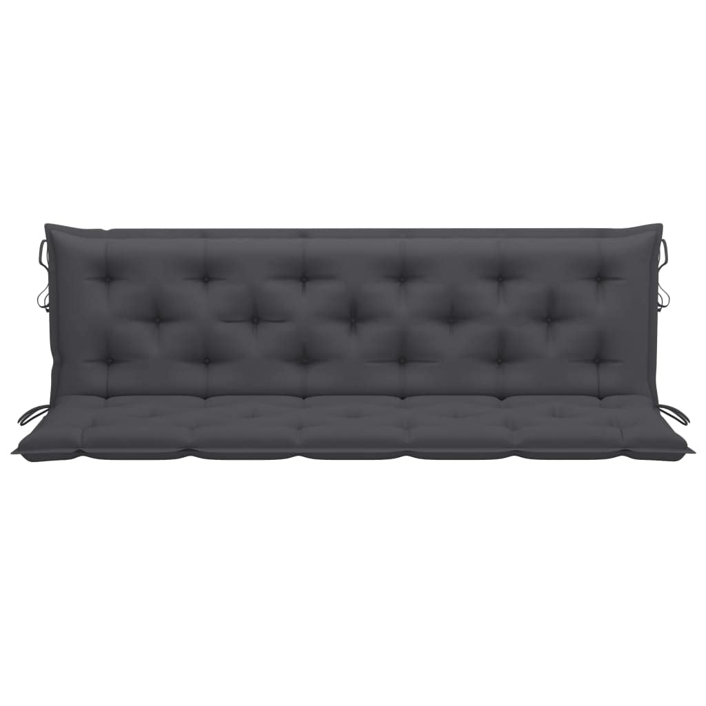 Premium Indoor/Outdoor Chair Cushion - Water-Resistant Garden Swing Seat Pad - Replacement Cushion for Patio Furniture, Recliners & Swing Chairs - Anthracite Gray 70.9