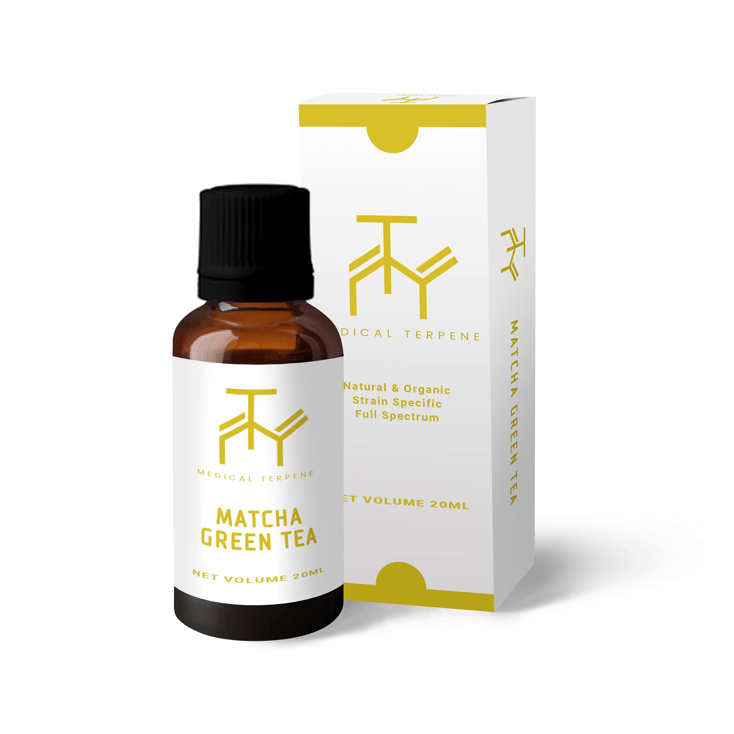 100% Pure Medical Terpenes - Matcha Green Tea Aroma with Earthy & Herbal Notes for Focus, Energy & Wellness | 20ml Bottle | Perfect for Aromatherapy, DIY Essential Oils & Relaxation