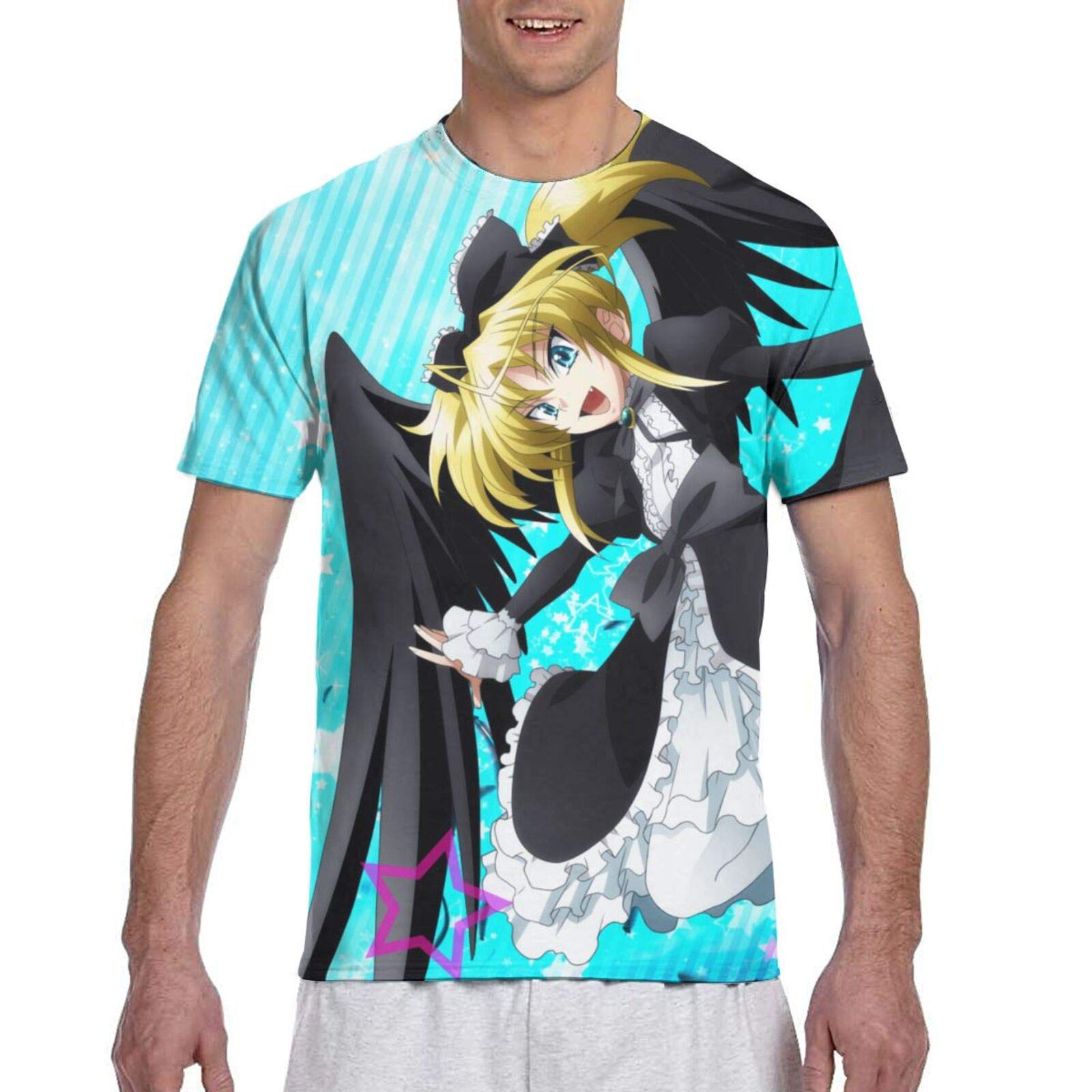 Funny High School DxD Mittelt Anime Men's T-Shirt | Short Sleeve Crew Neck Tee for Anime Fans | Casual Wear, Cosplay & Gift for Otaku