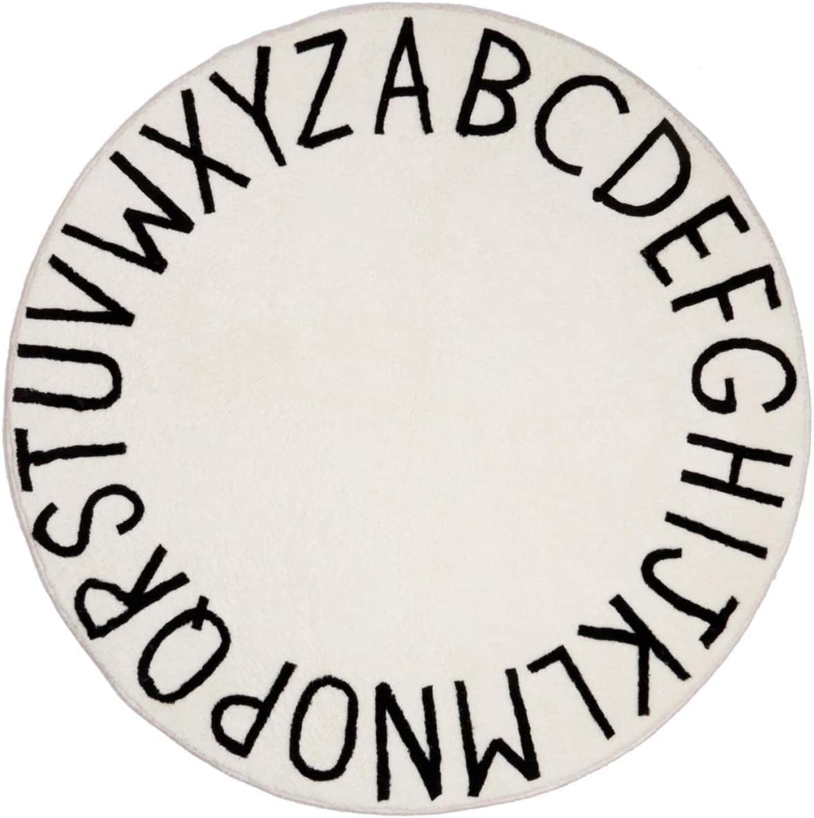 Soft Non-Slip Baby Play Mat - Large Round Nursery Rug for Kids Room & Classroom Decor - Perfect for Playtime & Learning