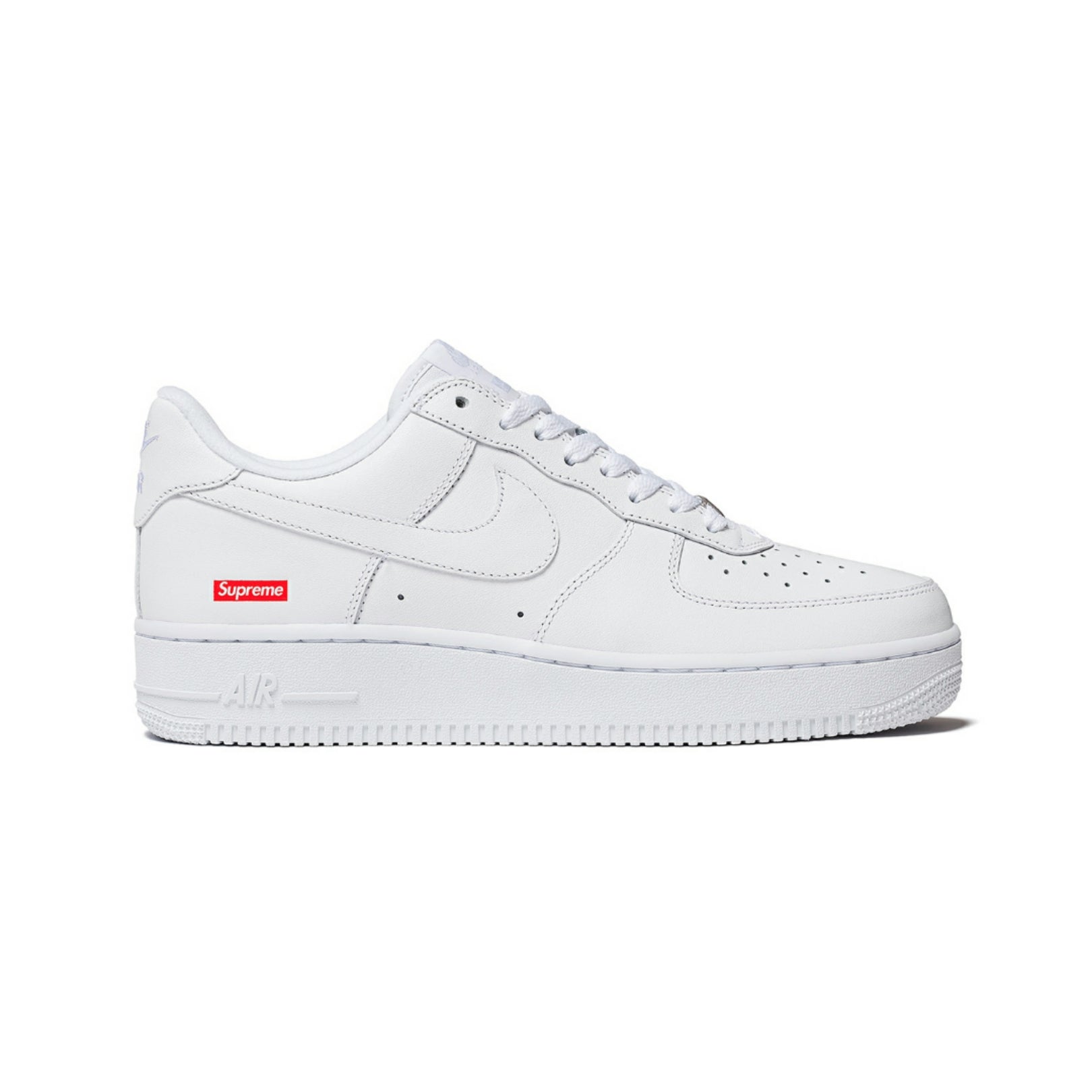 Nike x Supreme Air Force 1 Low White Sneakers - Limited Edition Men's Basketball Shoes for Streetwear & Urban Fashion
