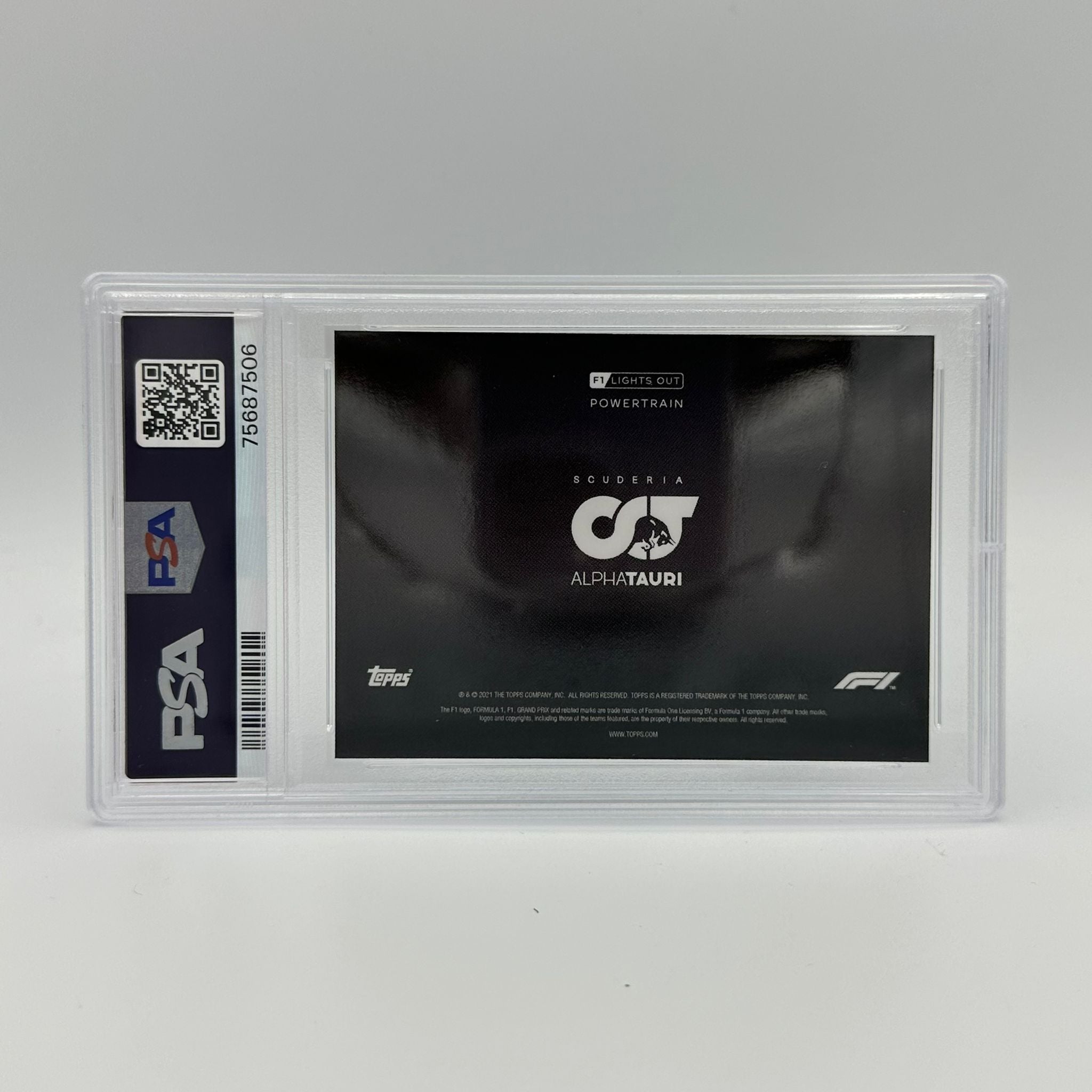 PSA 9 Graded 5/5 Alpha Tauri Powertrain Rainbow Foil Trading Card - Perfect for Collectors, Sports Memorabilia & Investment