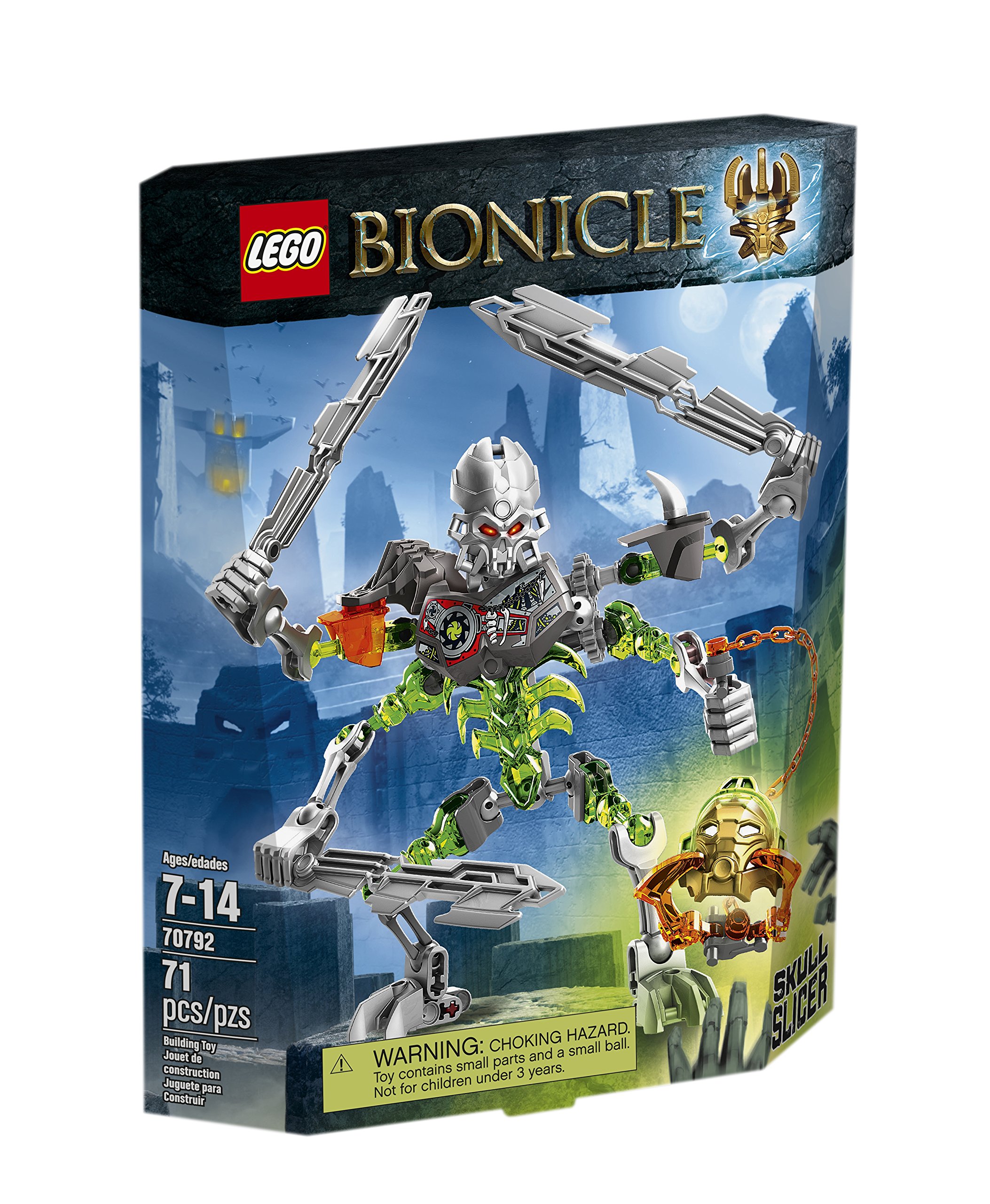 LEGO Bionicle 70792 Skull Slicer Building Kit - 158 Pieces, Action Figure Set for Kids Ages 8-12 | Perfect for Creative Play, Birthday Gifts & Collectors