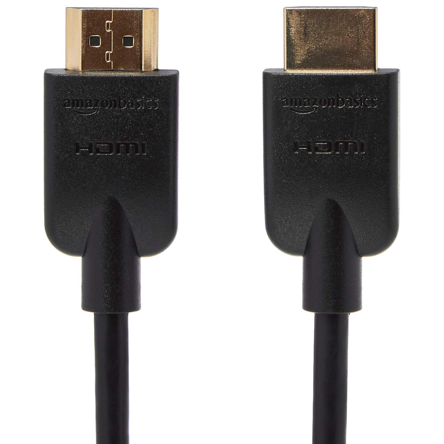 Amazon Basics Flexible HDMI Cable 6 Feet (0.9m) - High Speed 4K 60Hz, Ethernet, 3D, ARC - Durable Black Cord for TV, Monitor, Gaming Console, Home Theater & Office Setup