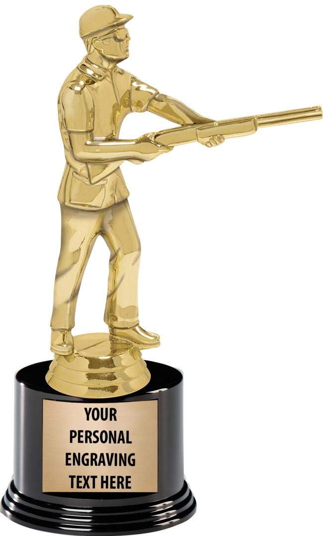 Custom Engraved Skeet Shooting Trophy for Men - 7.25