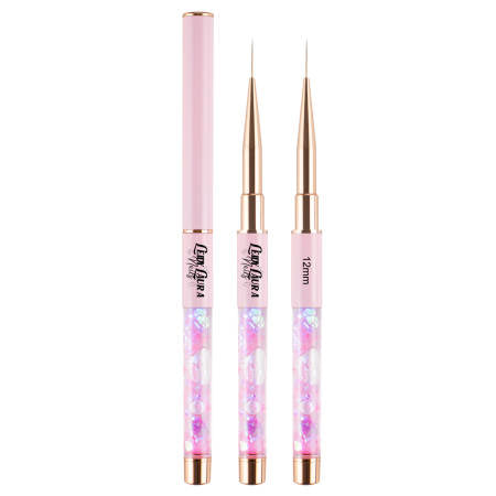 12mm Nail Art Liner Brush for Professional Nail Designs - Perfect for Gel Polish, Acrylic Nails & Detailed Nail Art at Home or Salon