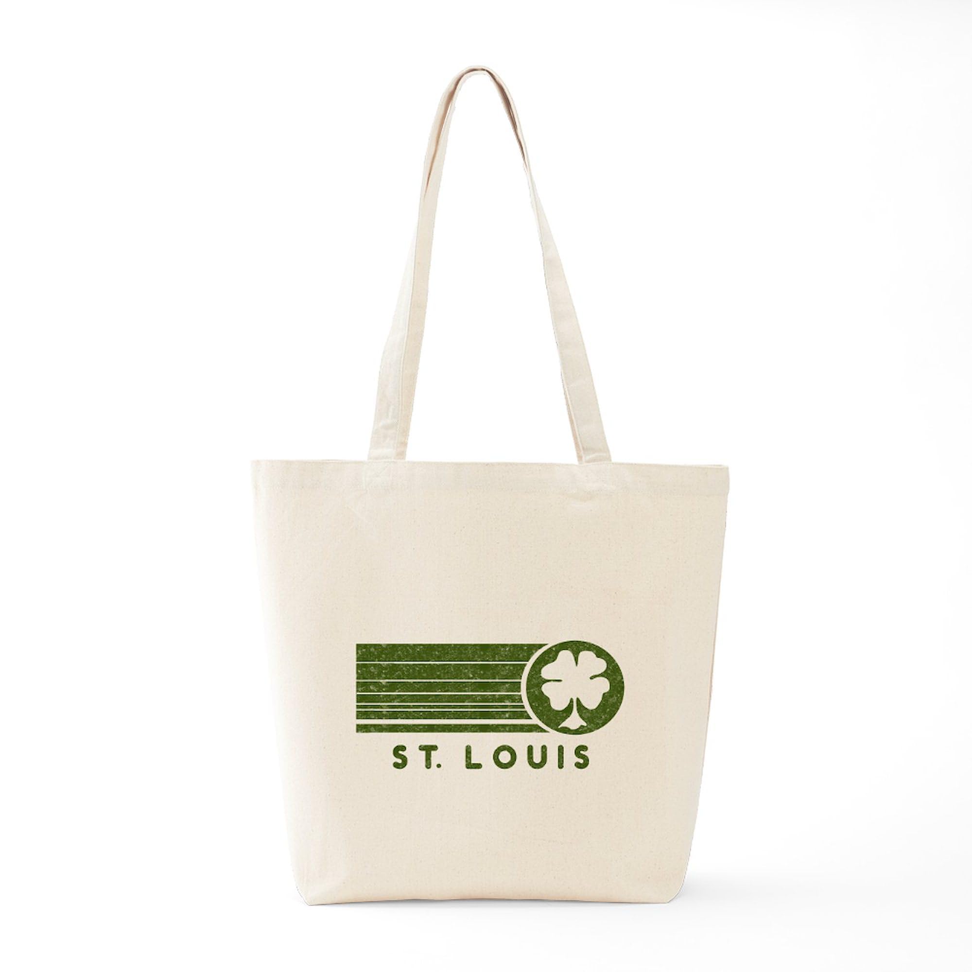 St. Louis Irish Tote Bag - Natural Canvas Reusable Grocery Shopping Bag for Women & Men | Eco-Friendly Grocery Hauler, Farmers Market Tote, Beach Bag & Everyday Carry