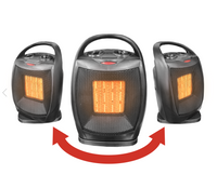 Milex PTC Ceramic Space Heater - Fast Heating, Energy Efficient Portable Electric Heater for Home, Office, Bedroom | Perfect for Winter, Small Rooms & Personal Use