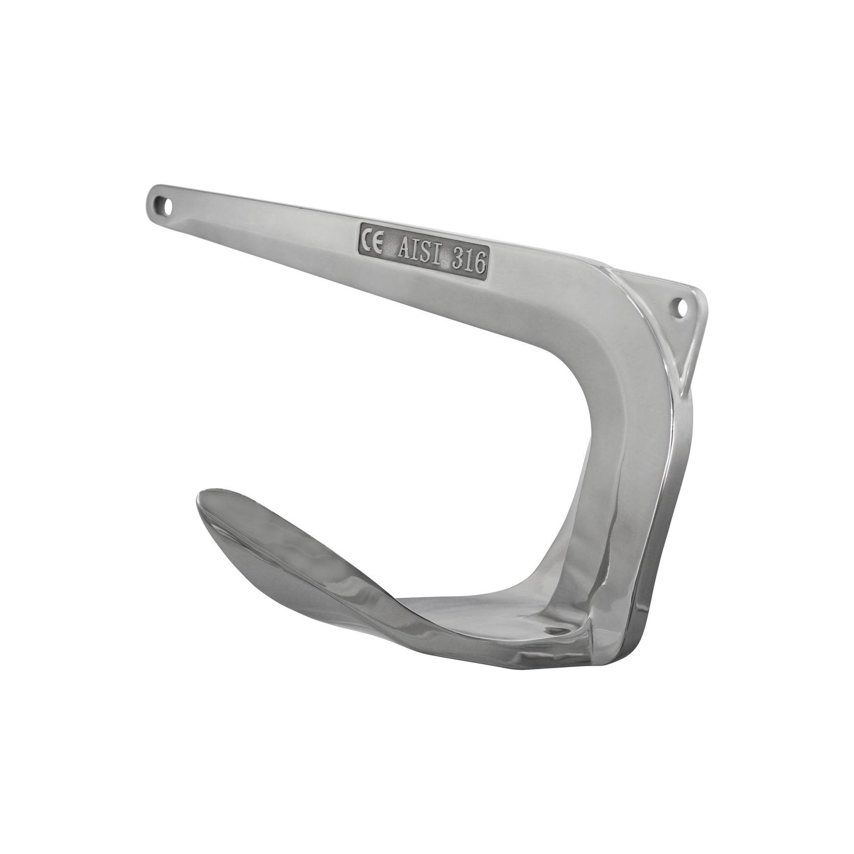 Premium Stainless Steel Bruce/Claw Boat Anchor - Heavy Duty Marine Grade Galvanized Anchor for Fishing Boats, Yachts & Sailboats - Perfect for Saltwater, Freshwater & Offshore Use