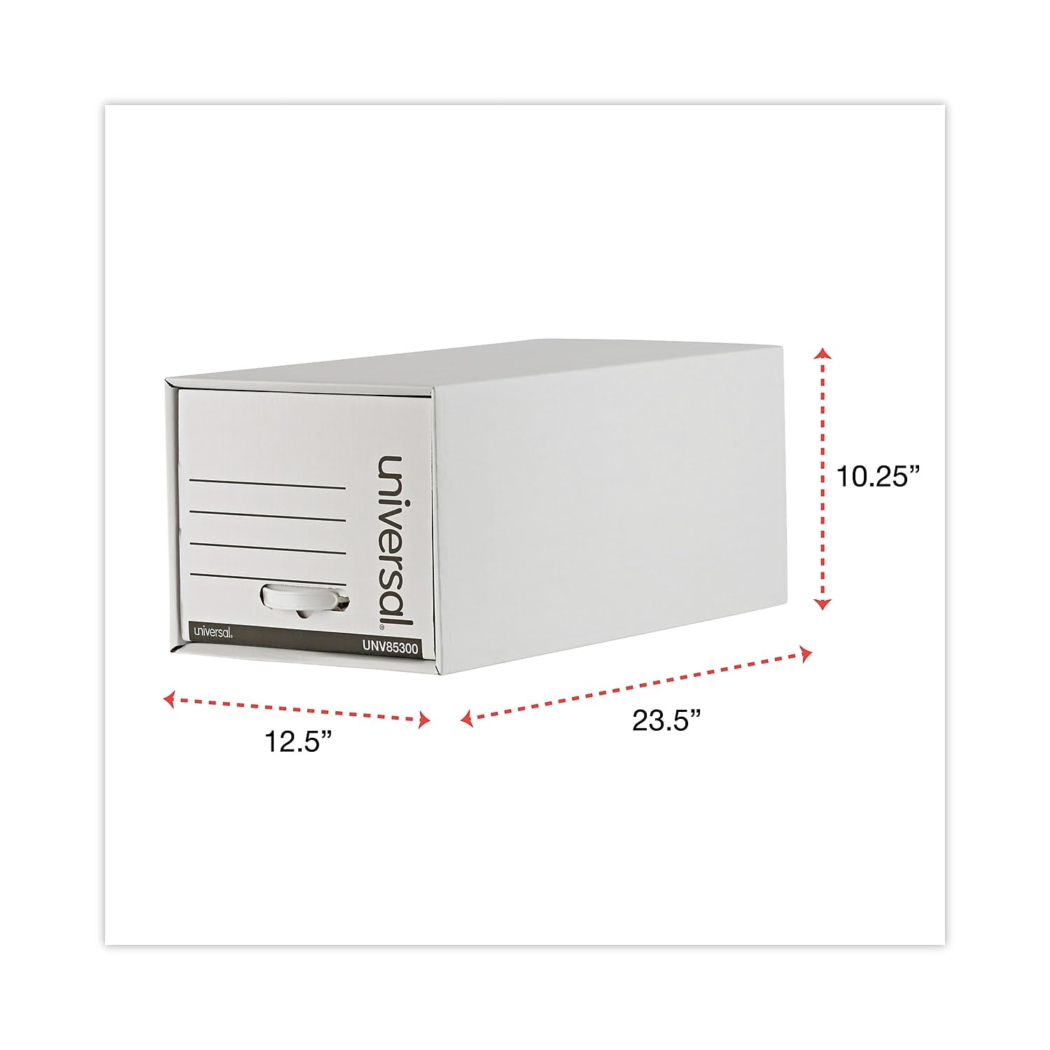 Heavy-Duty Storage Box Drawer - Universal UNV85300 Organizer for Tools, Office Supplies & Home Organization | Perfect for Garage, Workshop & Closet Storage