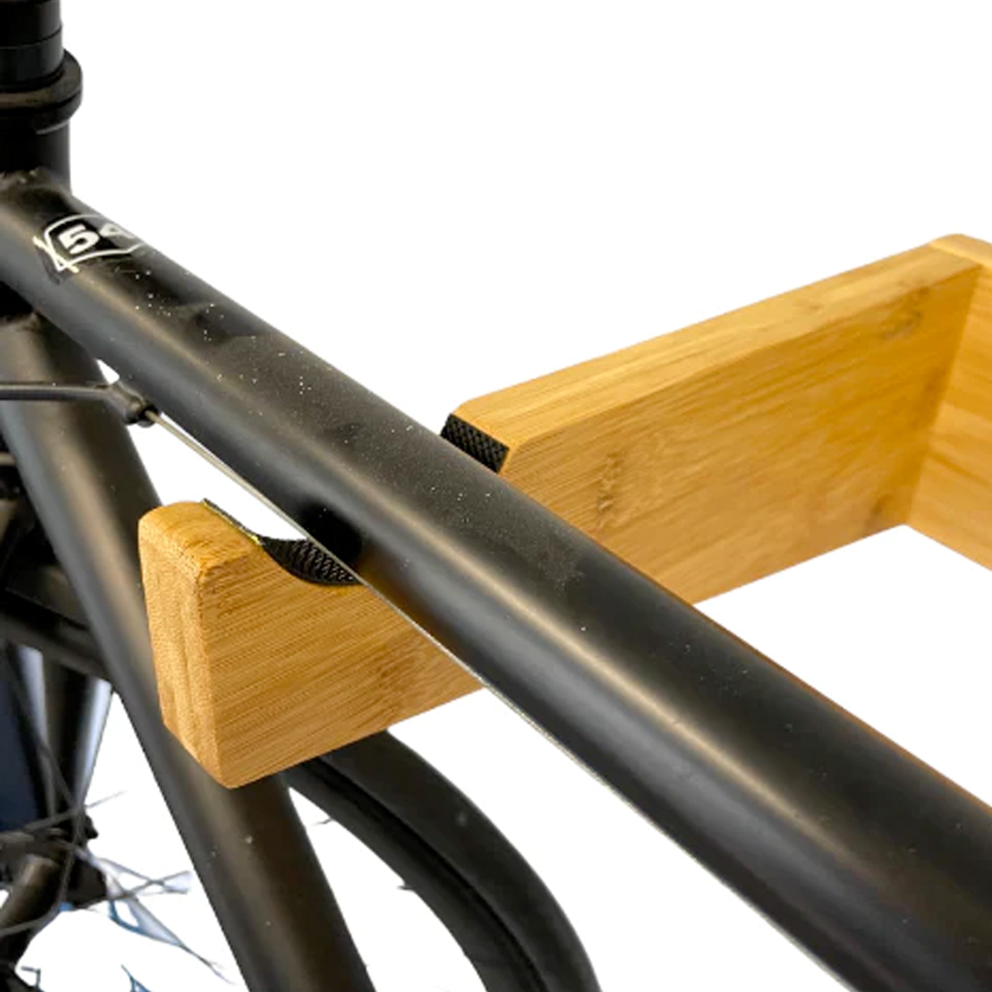 Cor Surf Premium Bamboo Bike Shelf Wall Rack - Space Saving Bike Storage Solution for Garage, Apartment & Outdoor Use