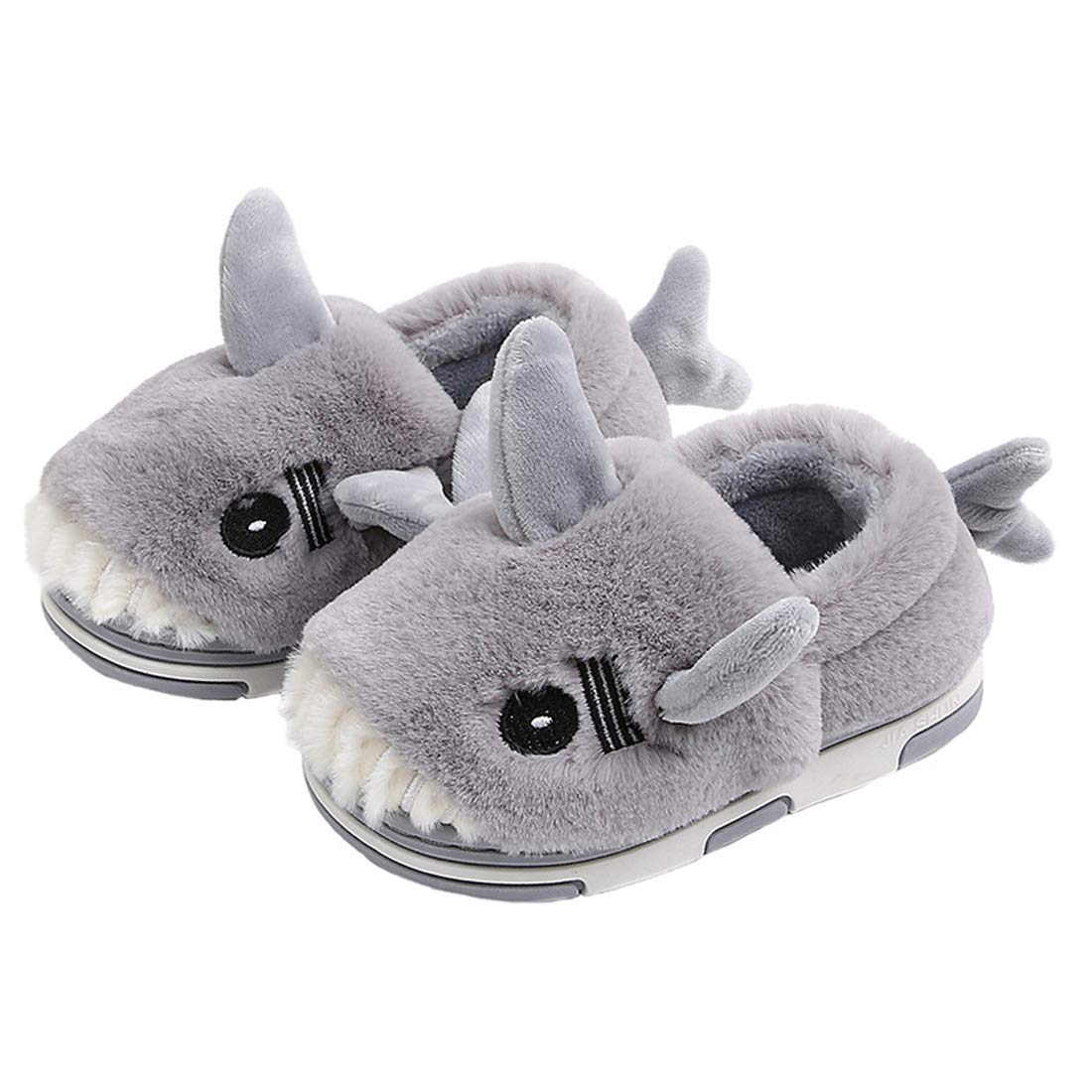 Soft Kids Shark Slippers for Toddler Boys & Girls - Non-Slip Indoor/Outdoor House Shoes - Perfect for Playtime, Home Wear & Gift Giving